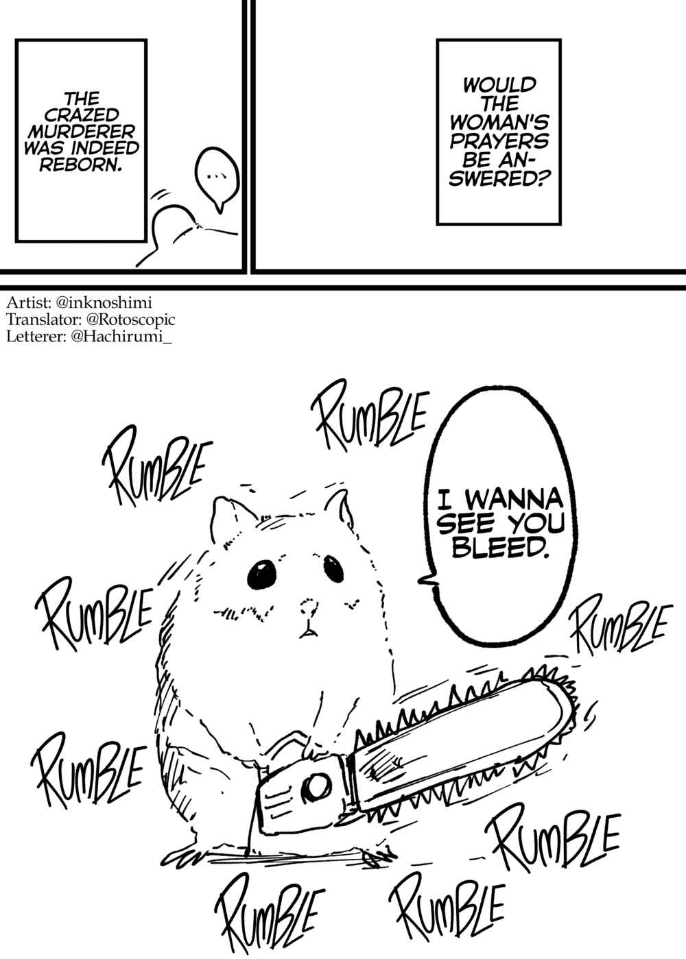 Page 4 Chapter 1 The Crazed Murderer Reincarnated as a Hamster