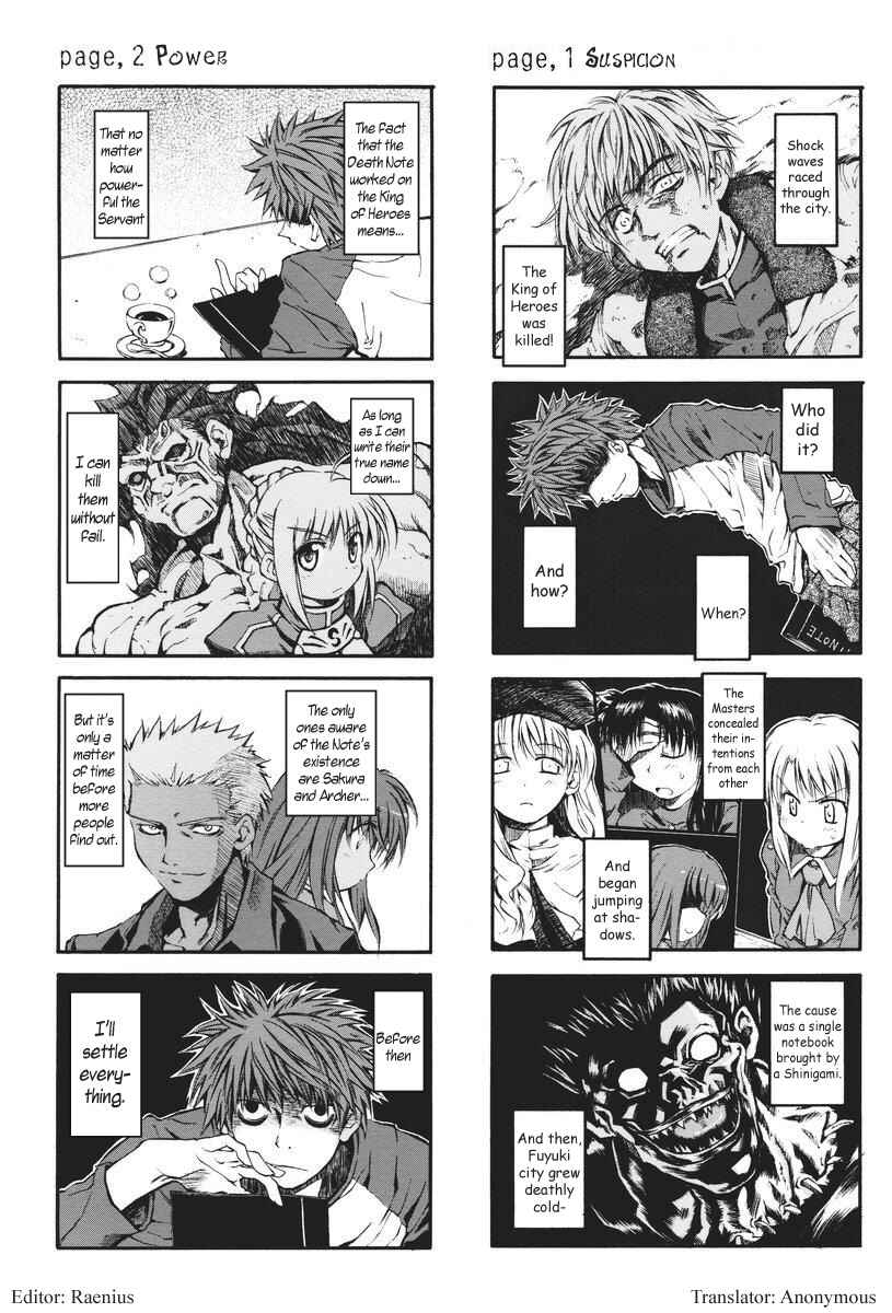 Page 3 Chapter 2 Death Note & Fate/stay night - DEATH FATE (Doujinshi)