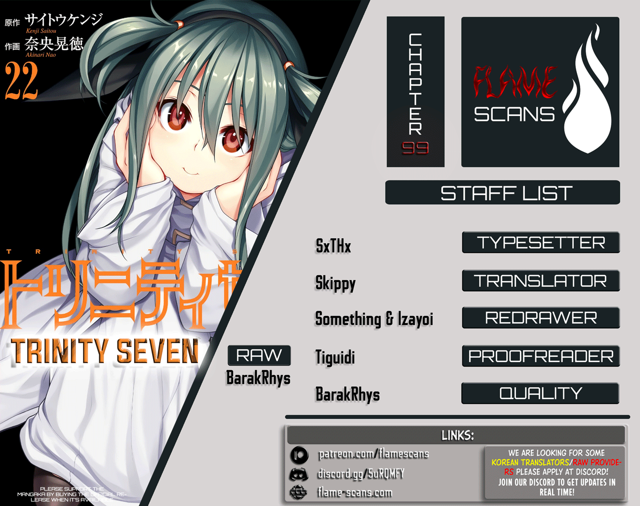 Page 1 Chapter 99 Trinity Seven