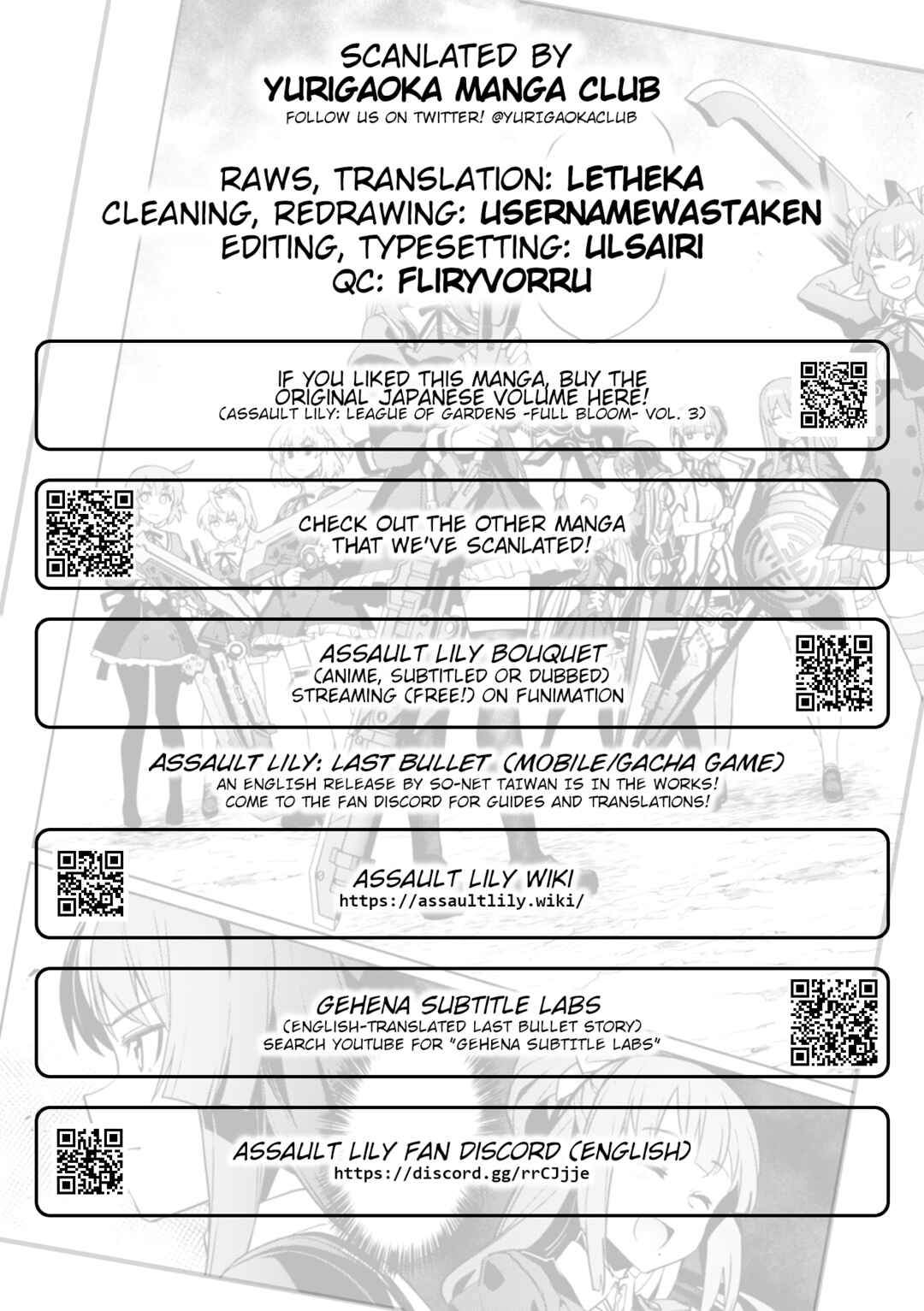 Page 30 Chapter 17 Assault Lily: League of Gardens -full bloom-