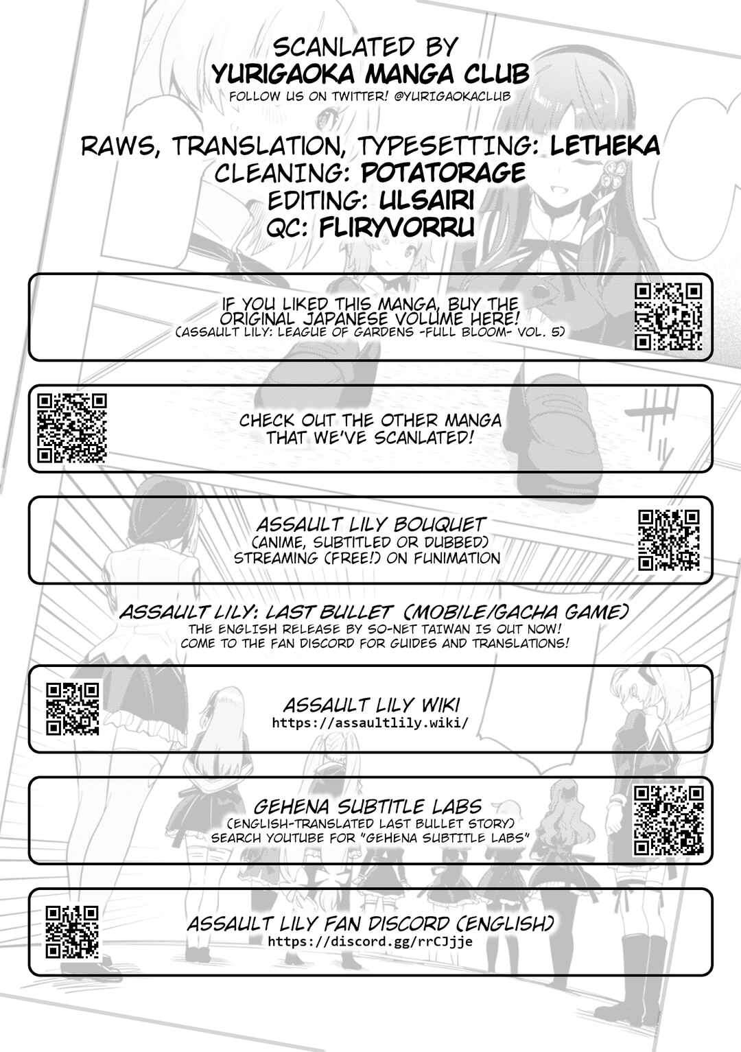 Page 26 Chapter 25 Assault Lily: League of Gardens -full bloom-