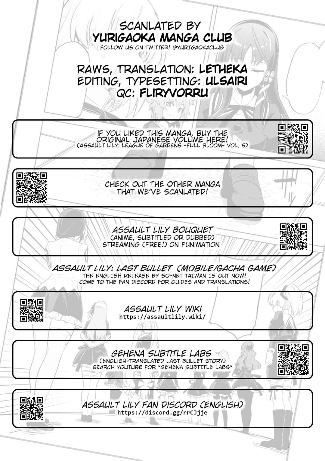 Page 30 Chapter 26 Assault Lily: League of Gardens -full bloom-