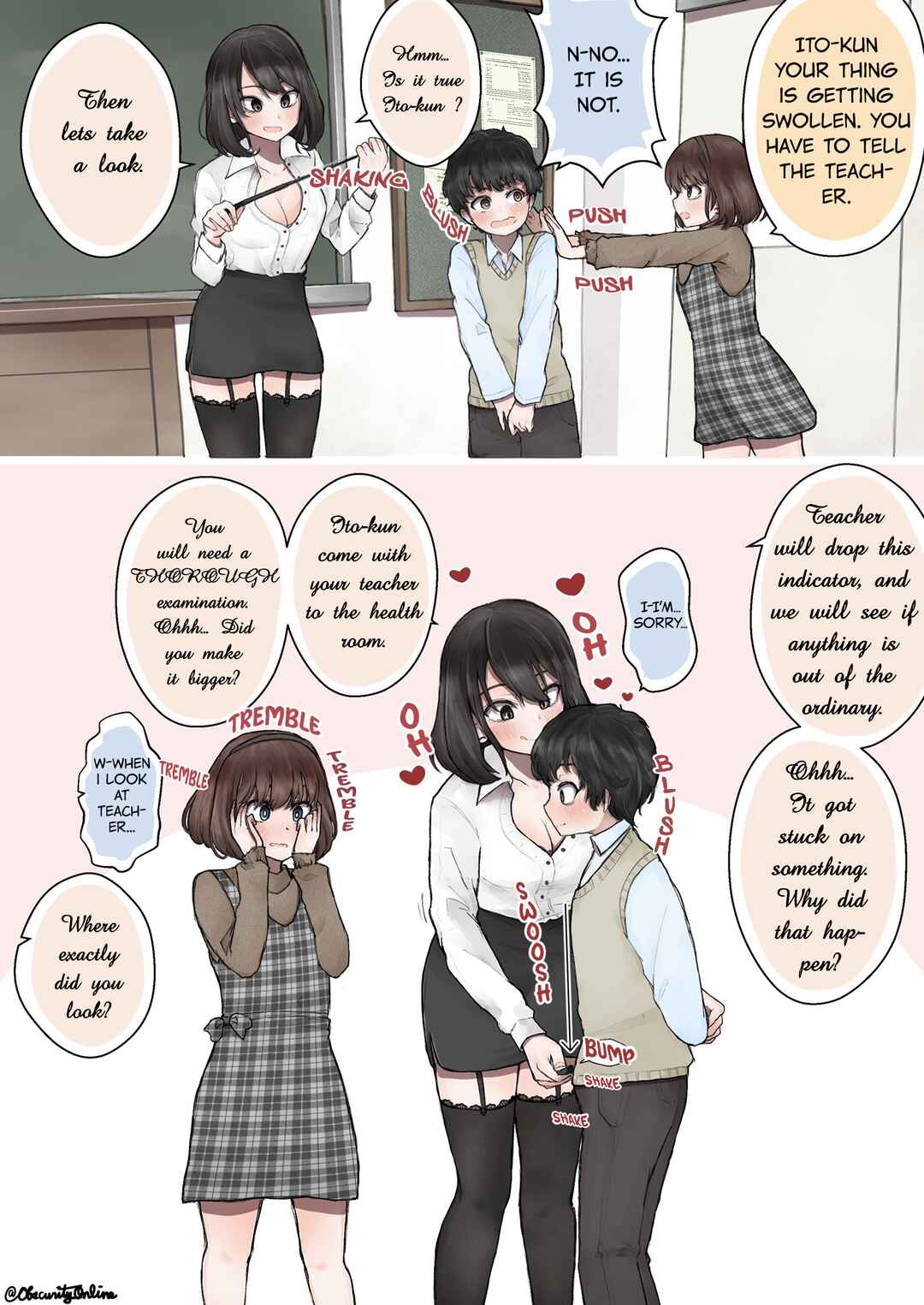 Page 1 Chapter 3 Ookiku Shichattara Sensei ni Houkoku Shinakya Ikenai to Iu Gakkyuu Rule