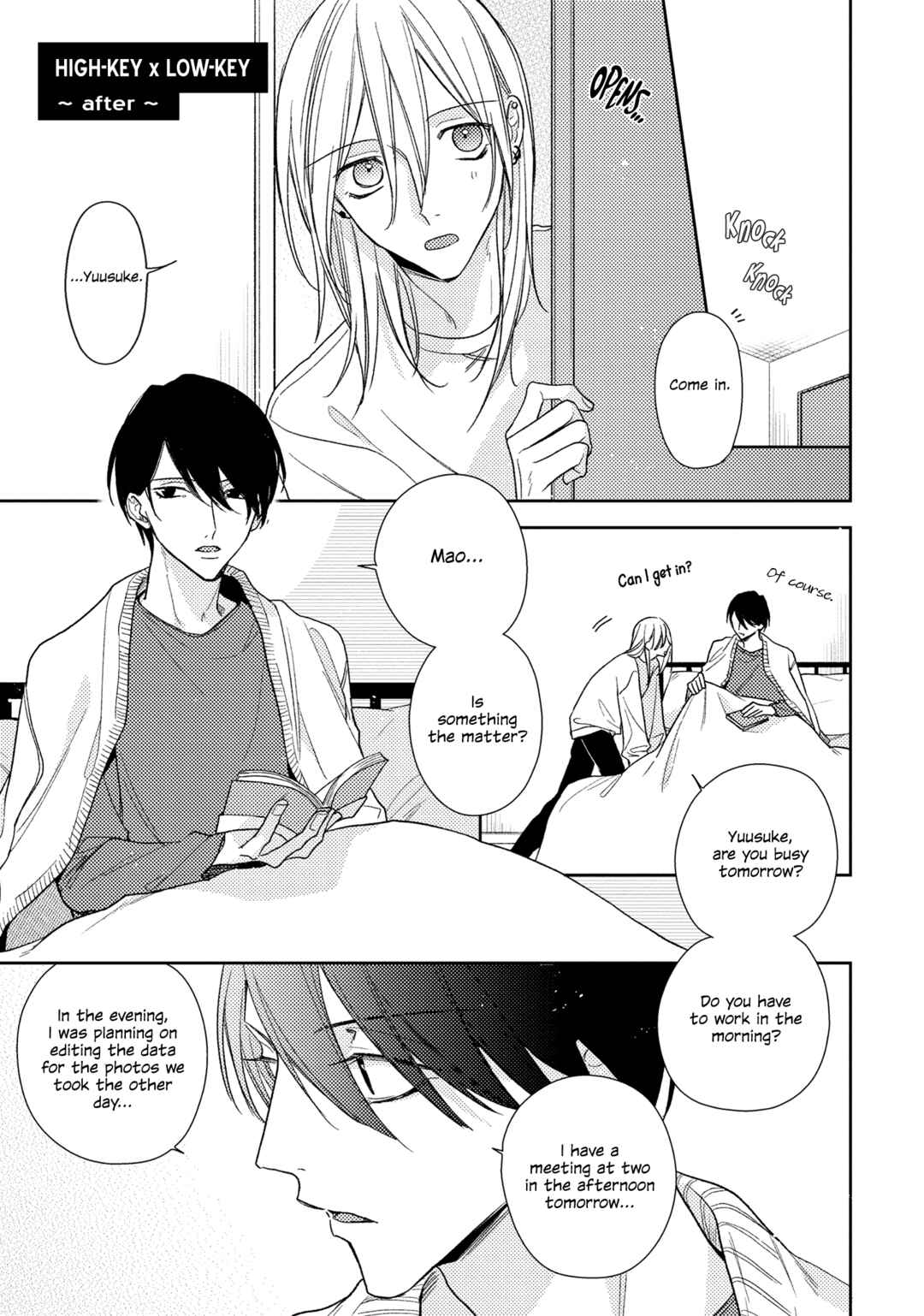 Page 1 Chapter 7.5 High Key x Low Key