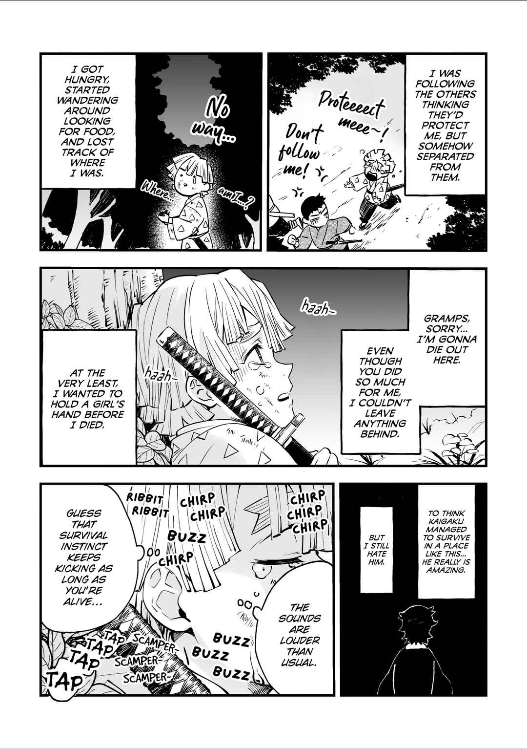 Page 4 Chapter Unknown_d6a3 Demon Slayer - Zenitsus Final Selection (Doujinshi)