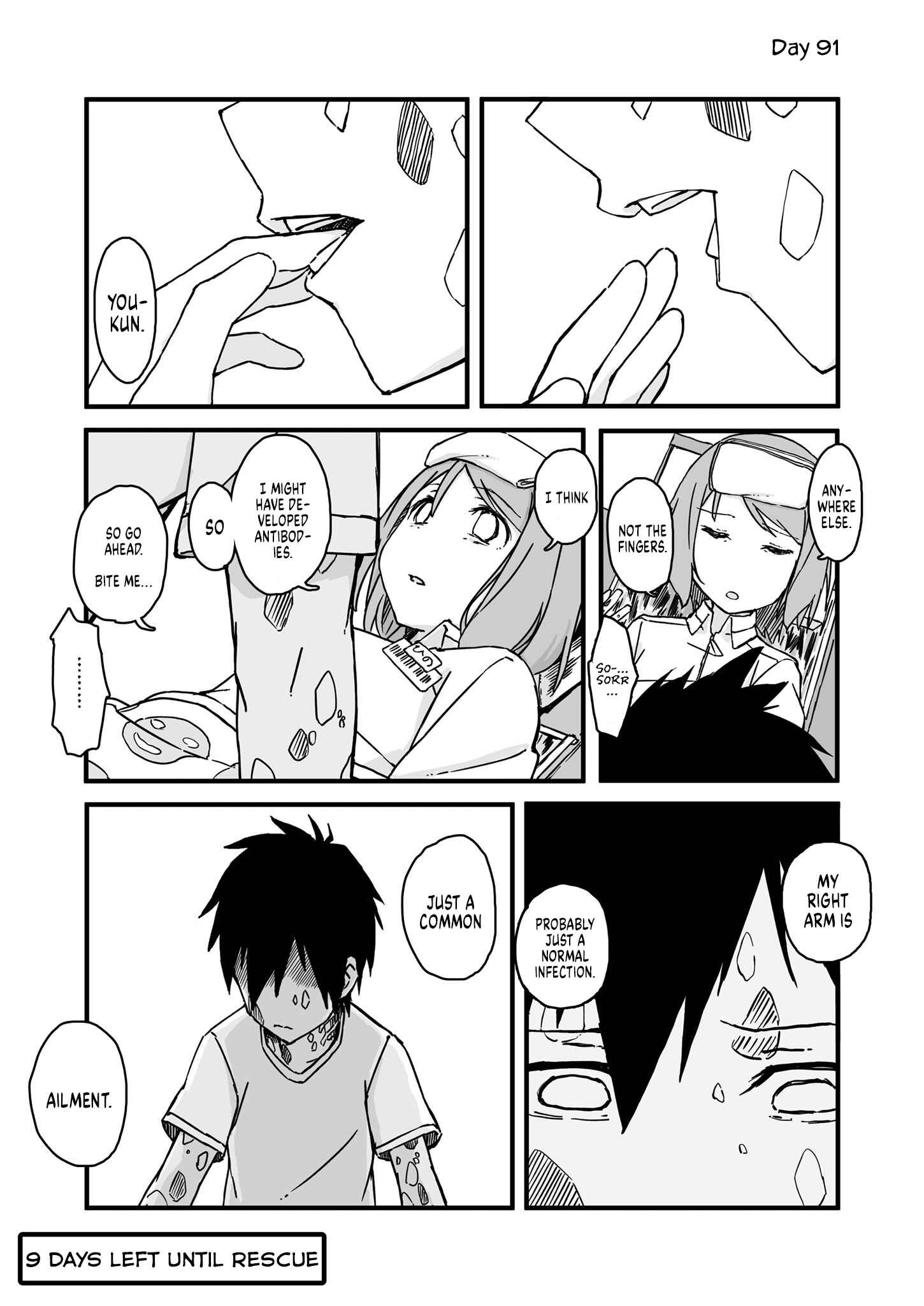Page 1 Chapter 91 Convenience Store of the Dead ~The Convenience Store Clerk Will Get Rescued in 100 Days~