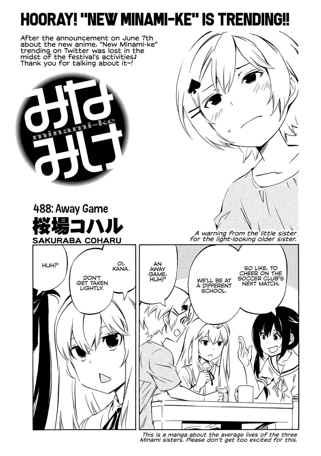Page 1 Chapter 488 Minami-ke