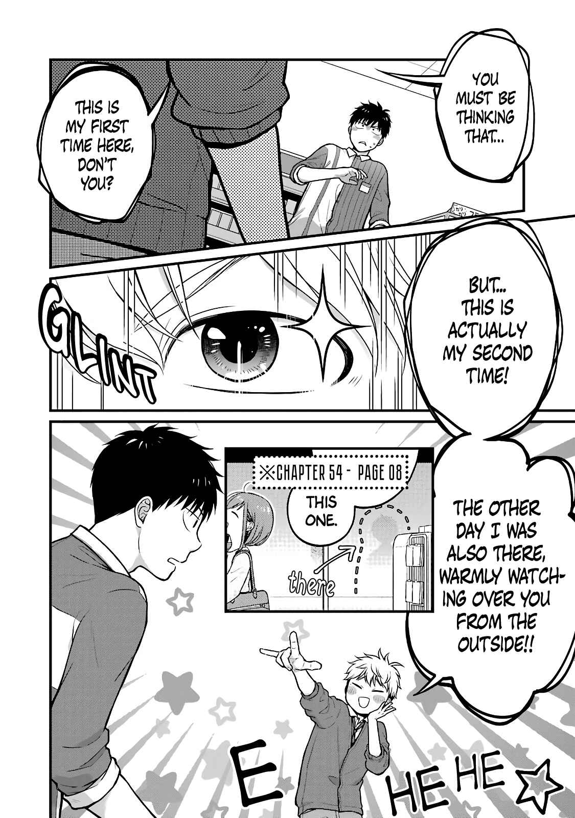 Page 8 Chapter 56 Combini de Kimi to no 5-funkan.
