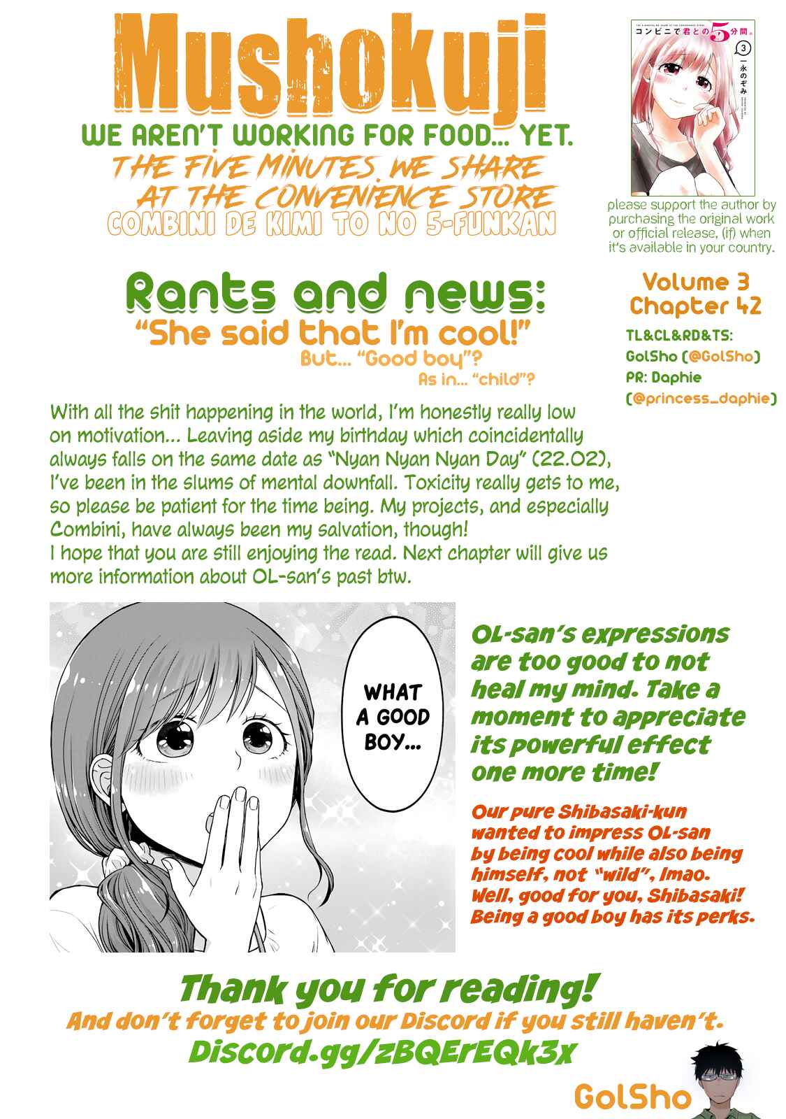 Page 9 Chapter 42 Combini de Kimi to no 5-funkan.
