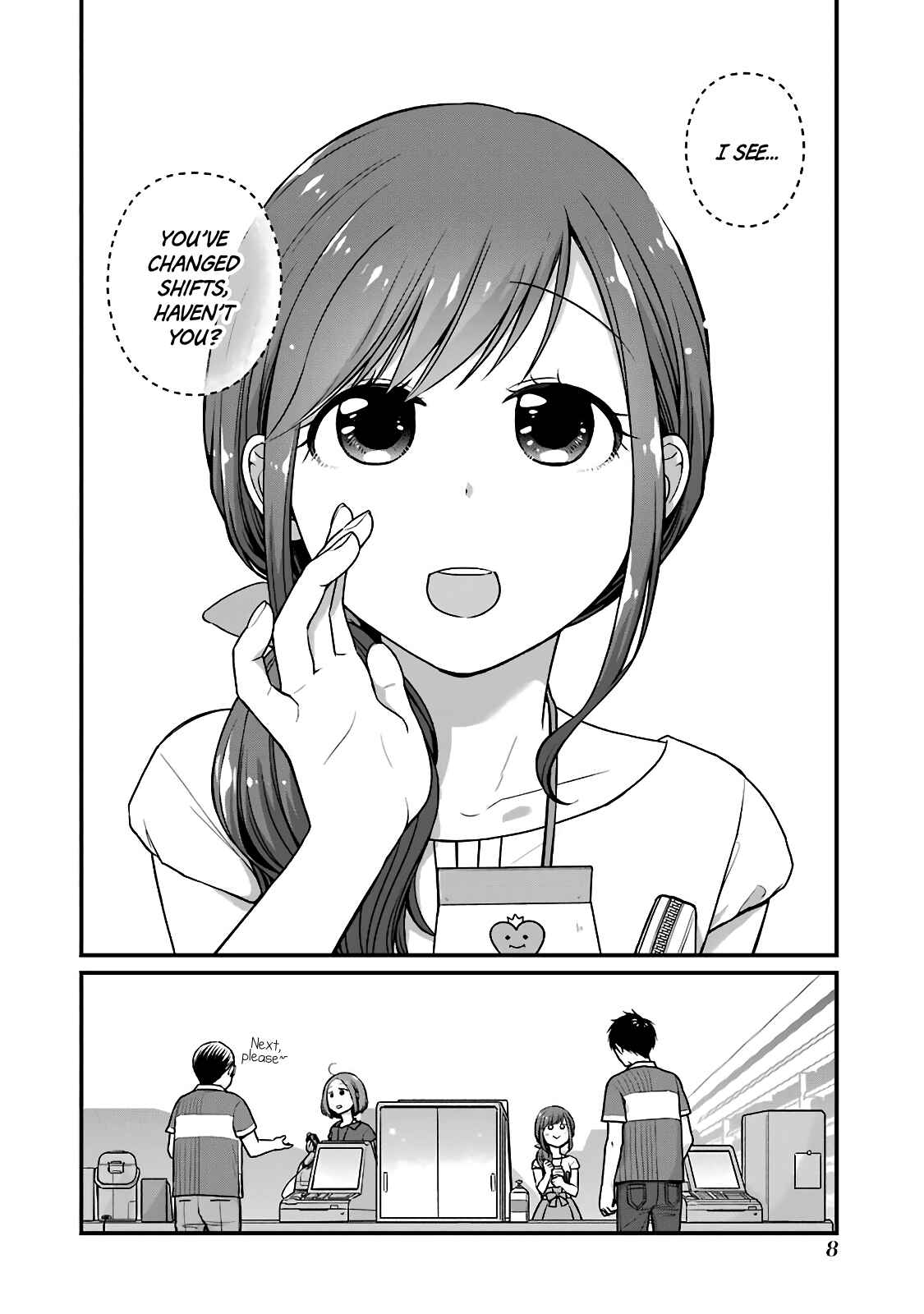 Page 9 Chapter 34 Combini de Kimi to no 5-funkan.