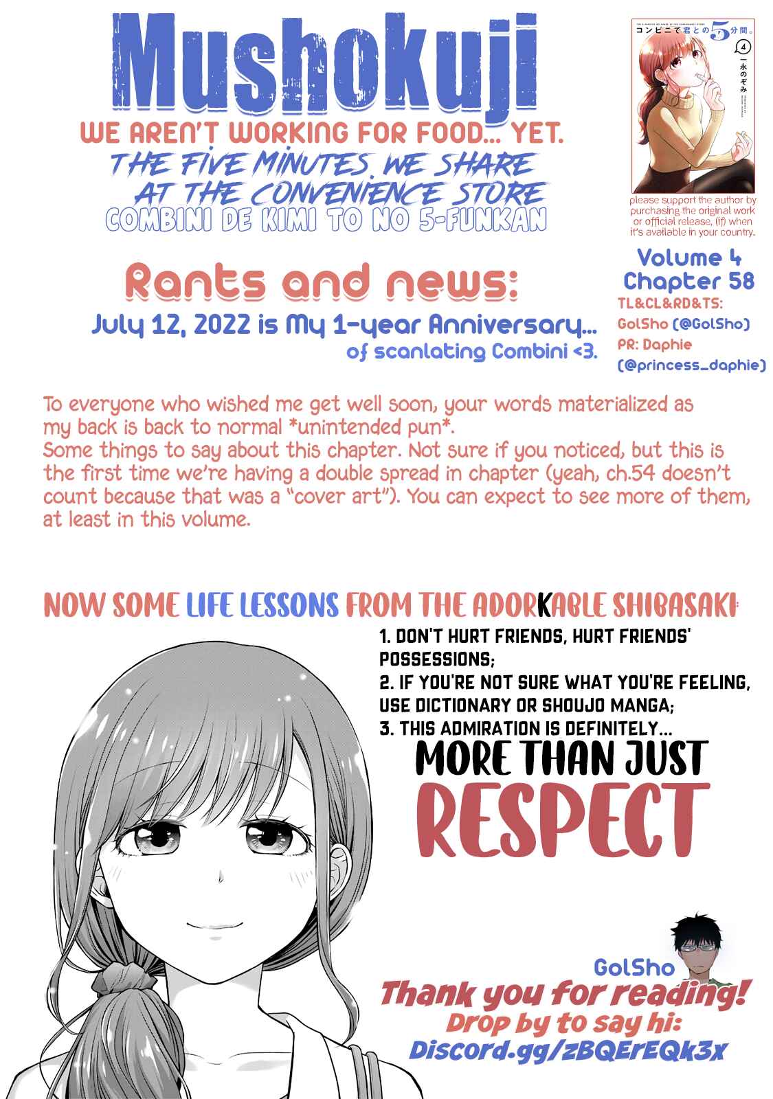 Page 9 Chapter 58 Combini de Kimi to no 5-funkan.