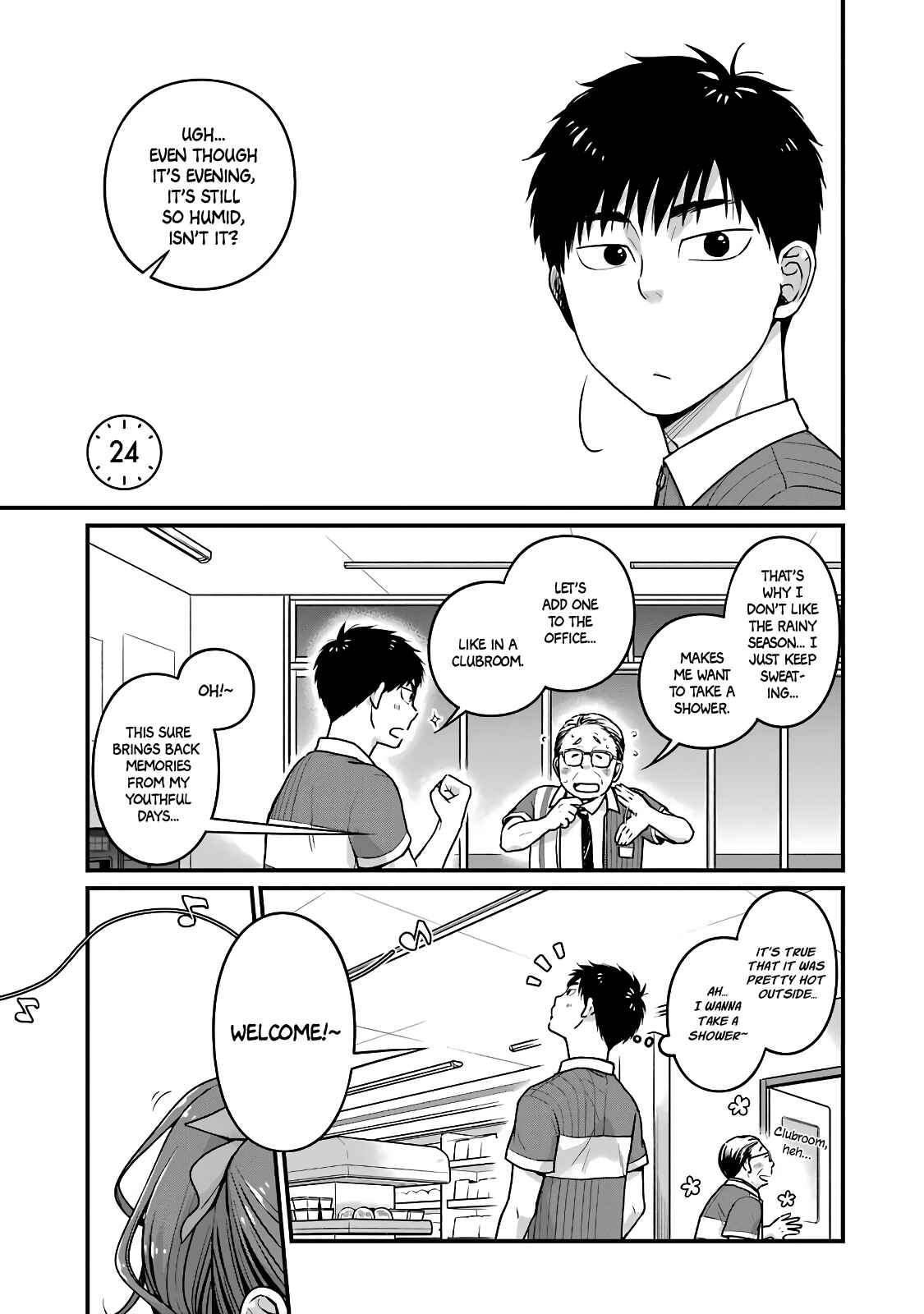 Page 1 Chapter 24 Combini de Kimi to no 5-funkan.