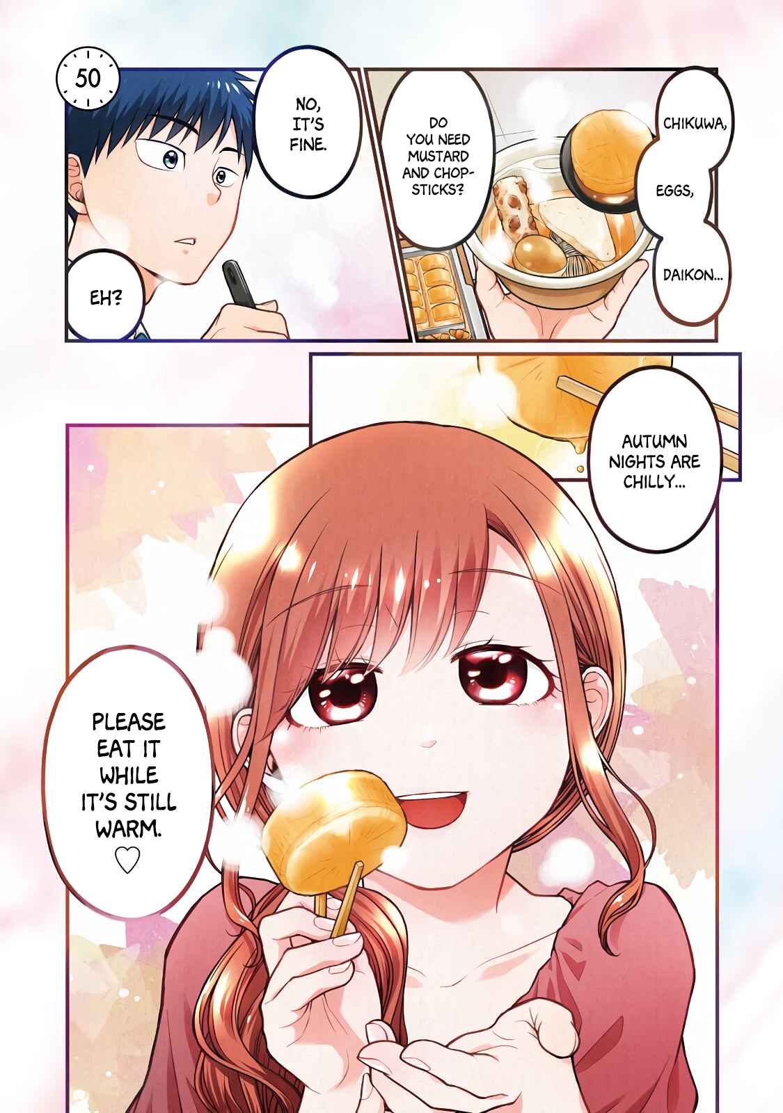 Page 2 Chapter 50 Combini de Kimi to no 5-funkan.