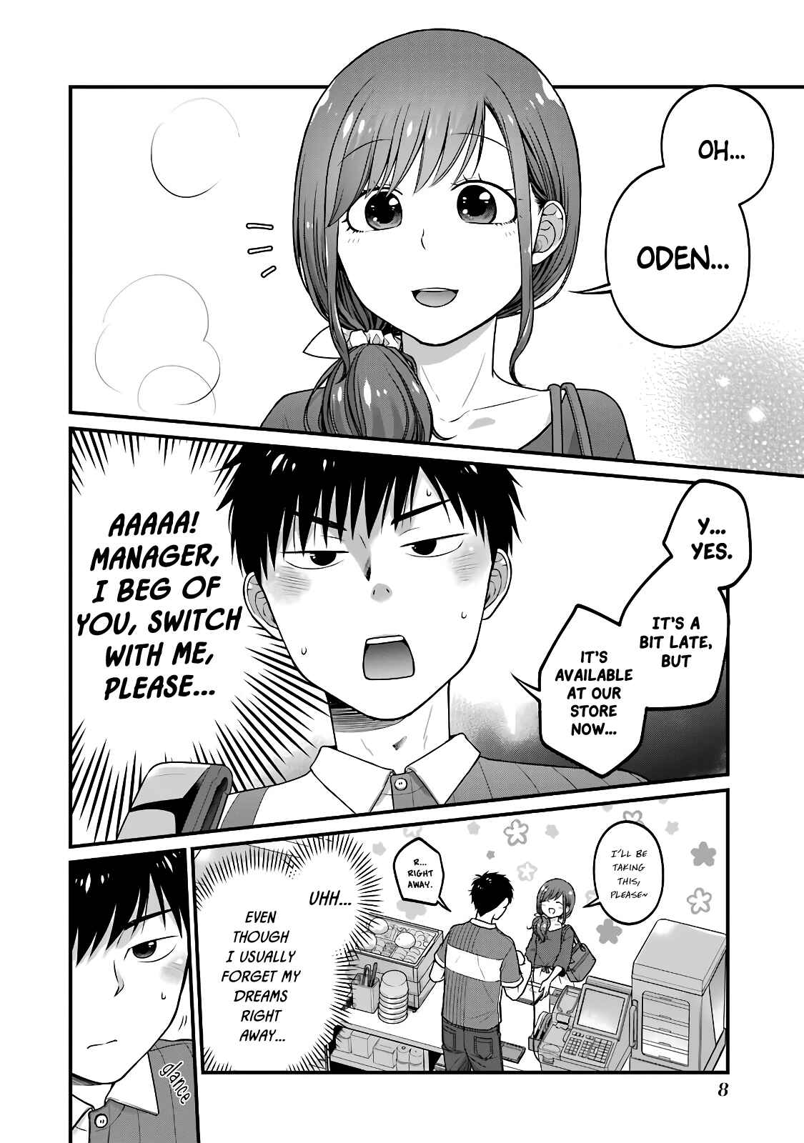 Page 9 Chapter 50 Combini de Kimi to no 5-funkan.