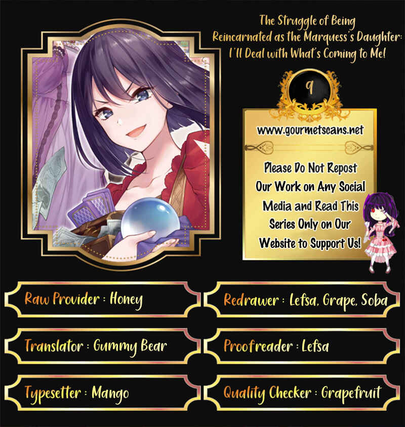 Page 1 Chapter 9 The Struggle of Being Reincarnated as the Marquesss Daughter: Ill Deal with Whats Coming to Me!