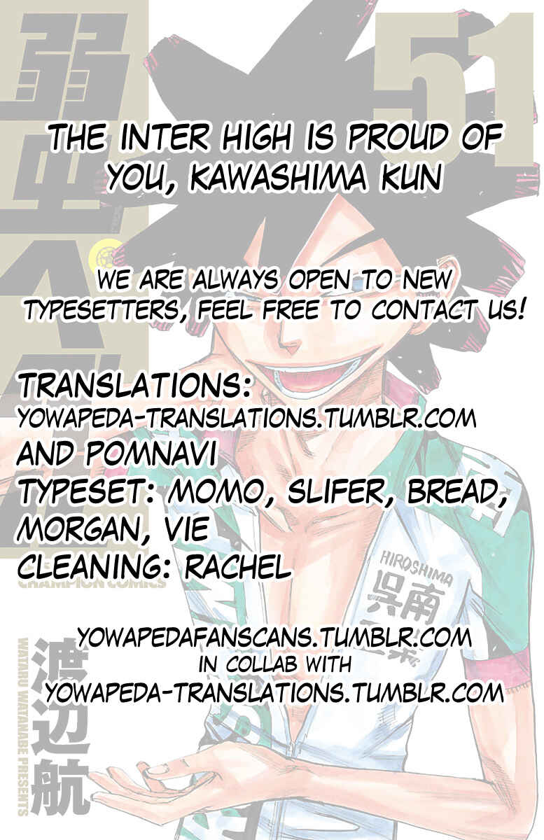 Page 18 Chapter 437 Yowamushi Pedal