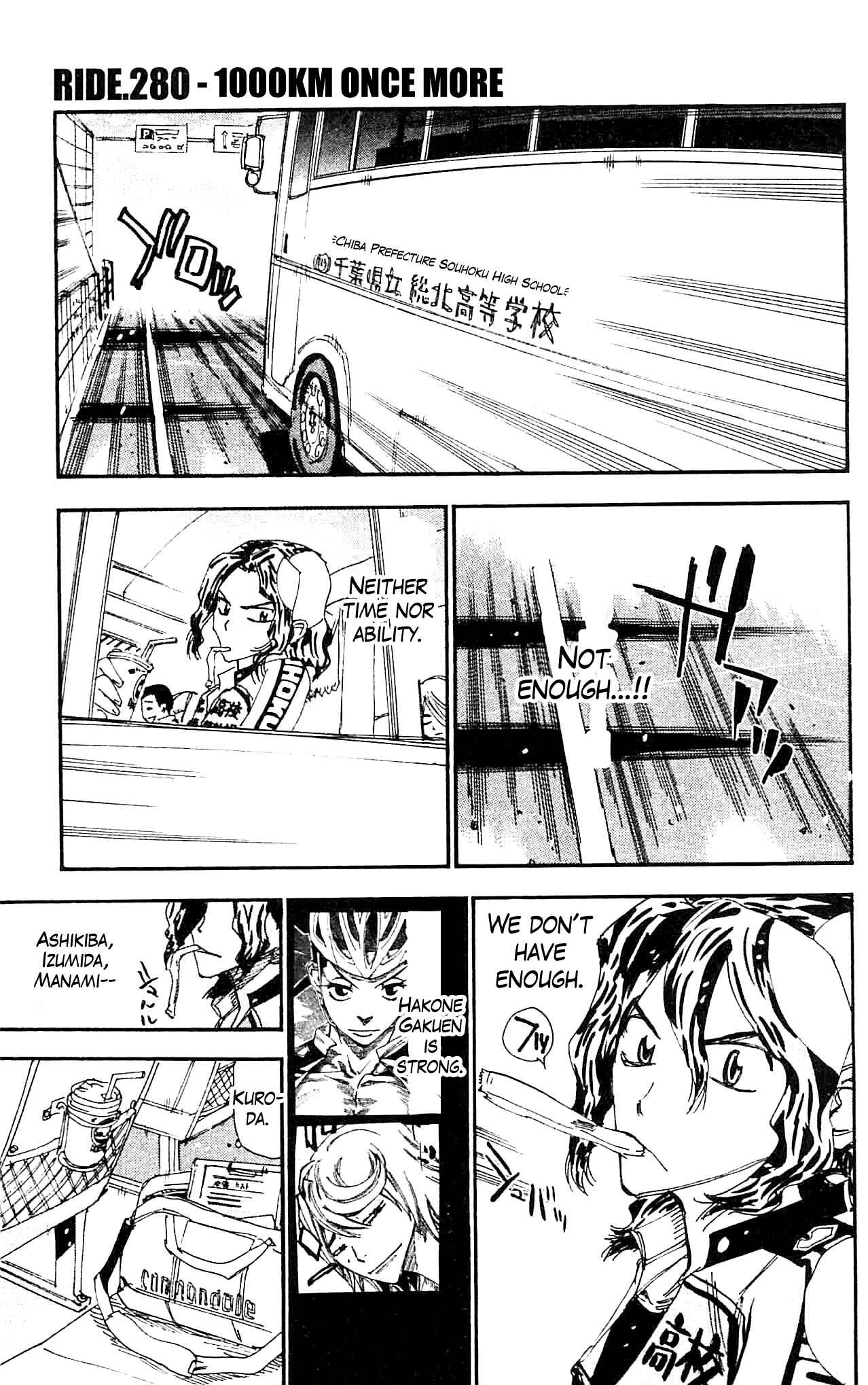 Page 1 Chapter 280 Yowamushi Pedal