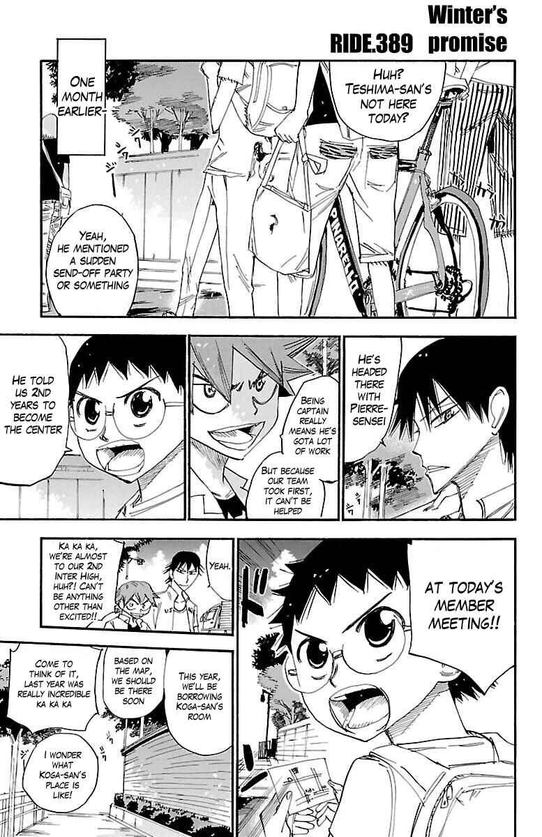 Page 1 Chapter 389 Yowamushi Pedal