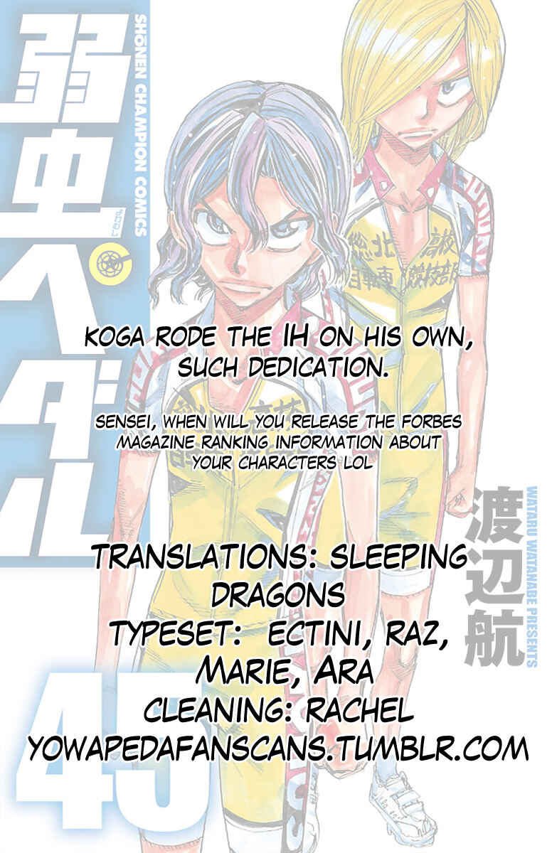 Page 20 Chapter 389 Yowamushi Pedal