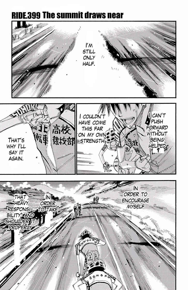 Page 1 Chapter 399 Yowamushi Pedal