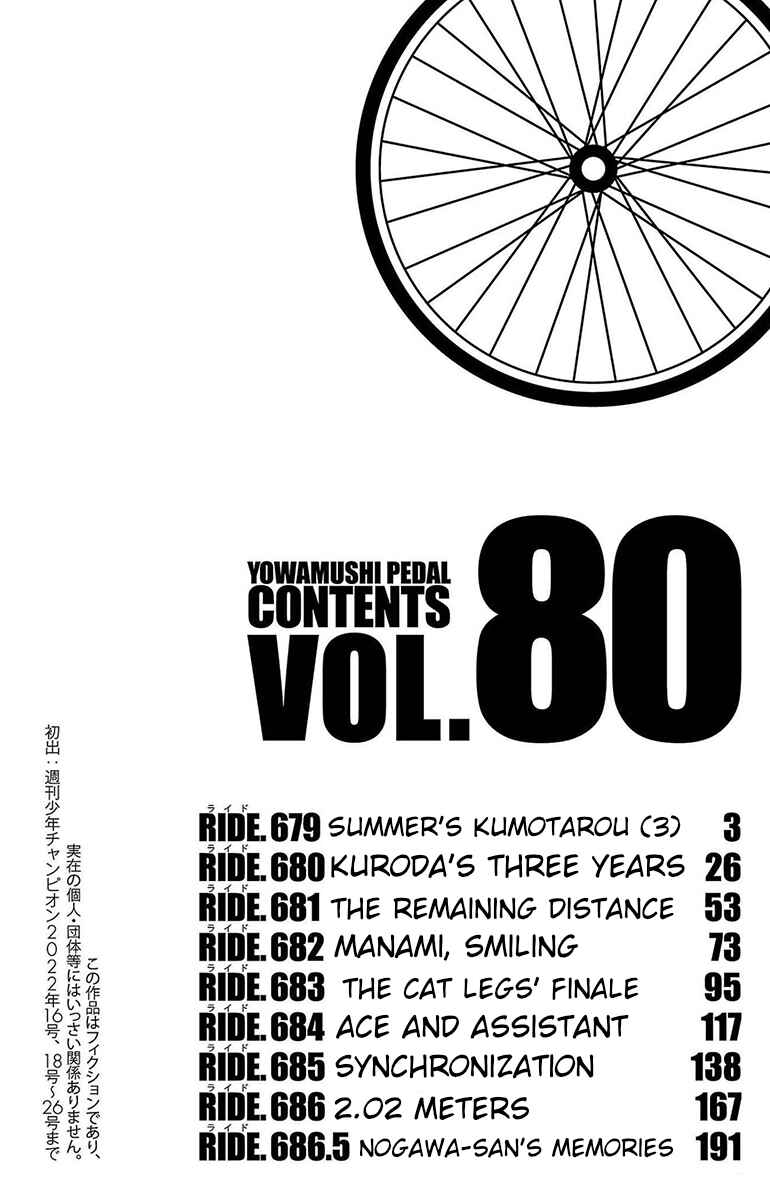 Page 4 Chapter 679 Yowamushi Pedal