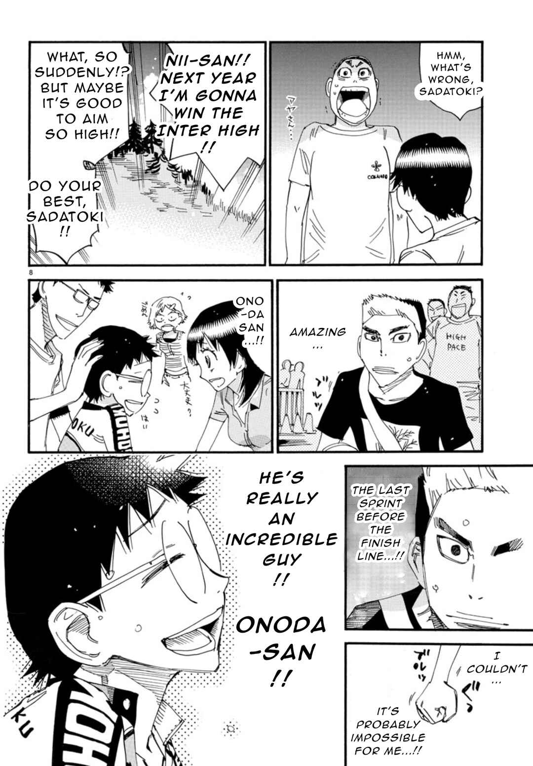 Page 8 Chapter 542 Yowamushi Pedal