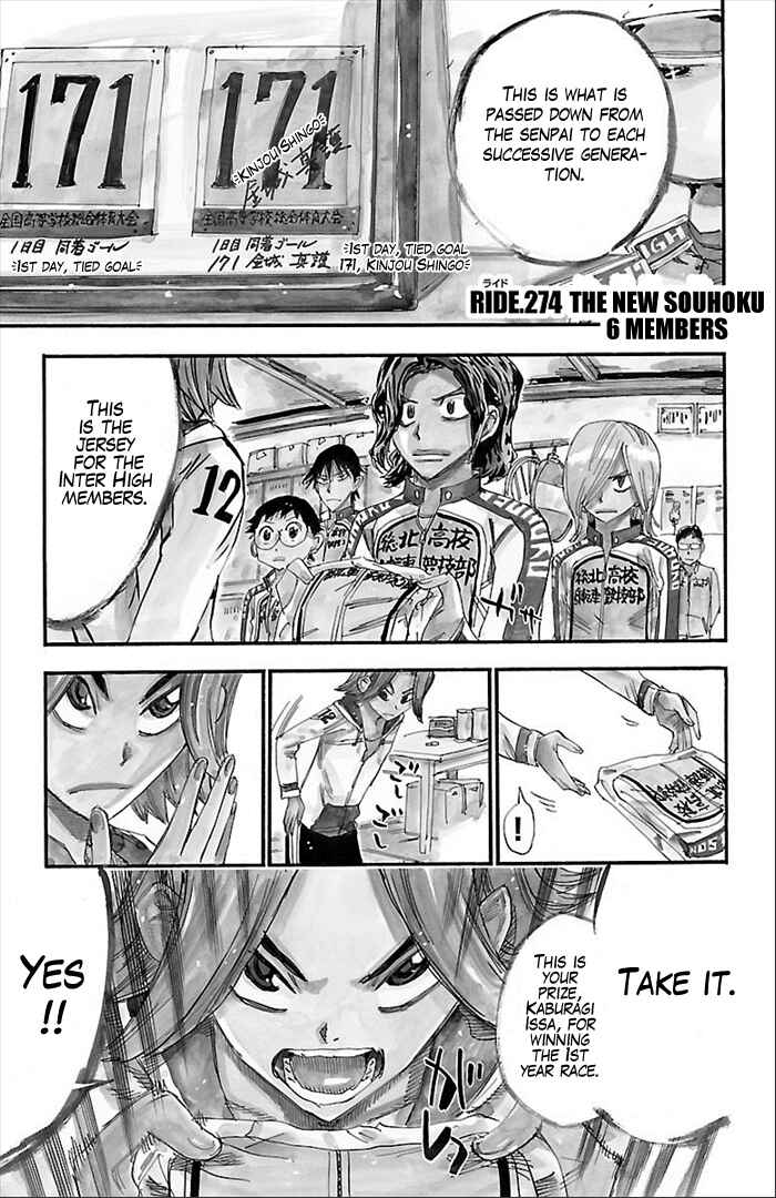 Page 1 Chapter 274 Yowamushi Pedal