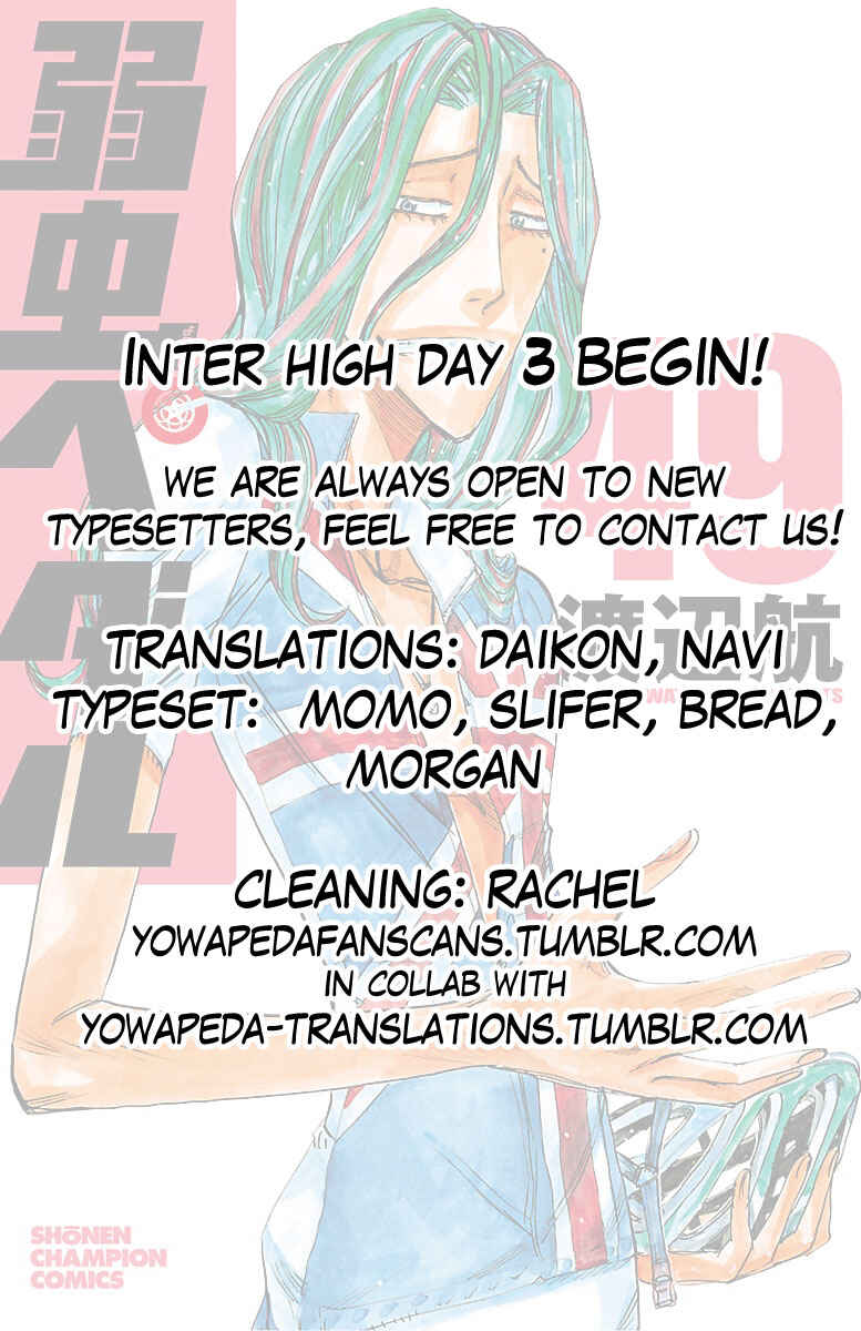 Page 18 Chapter 424 Yowamushi Pedal