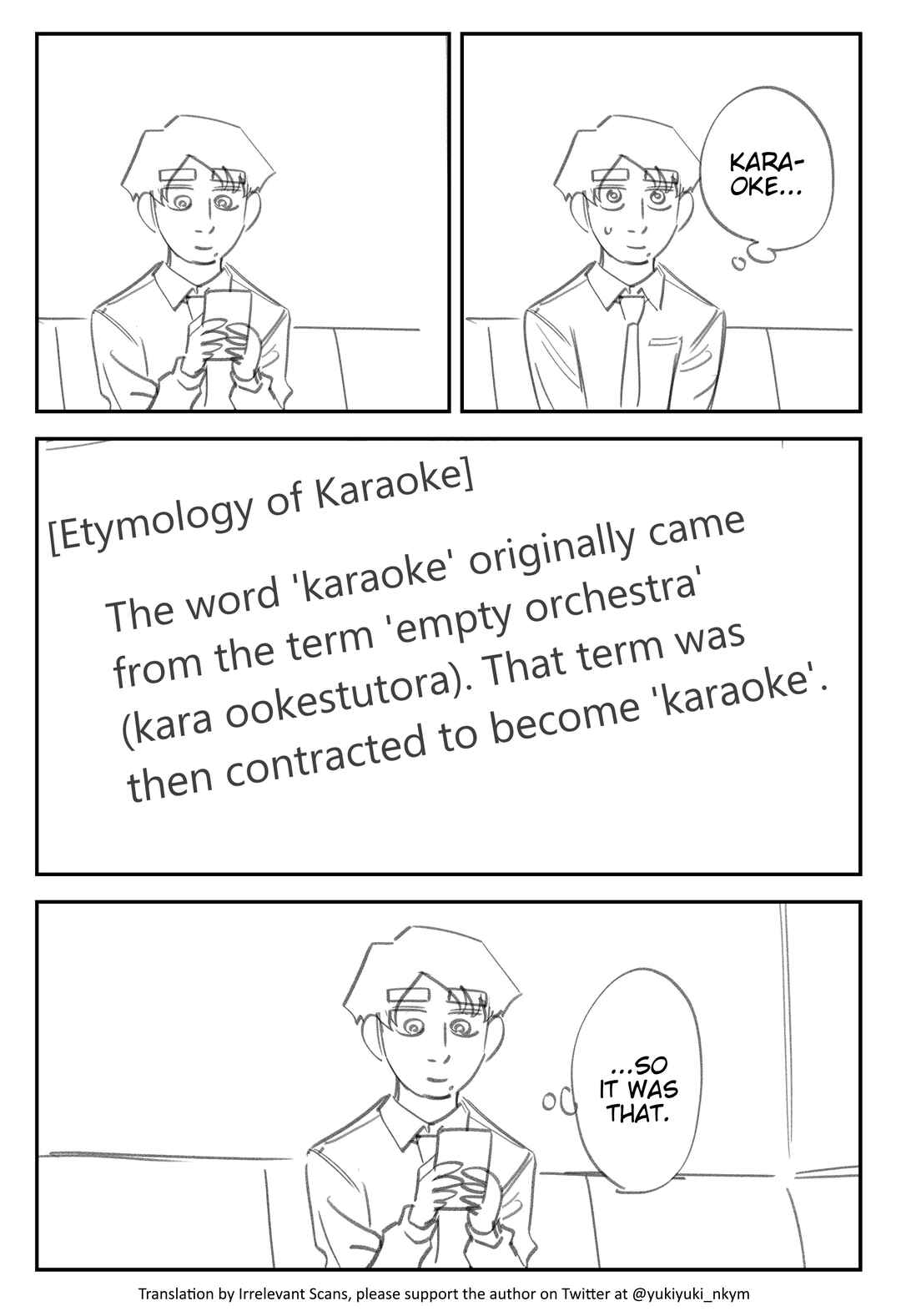 Page 1 Chapter 387 Yuurei to Tsukareta Kaishain