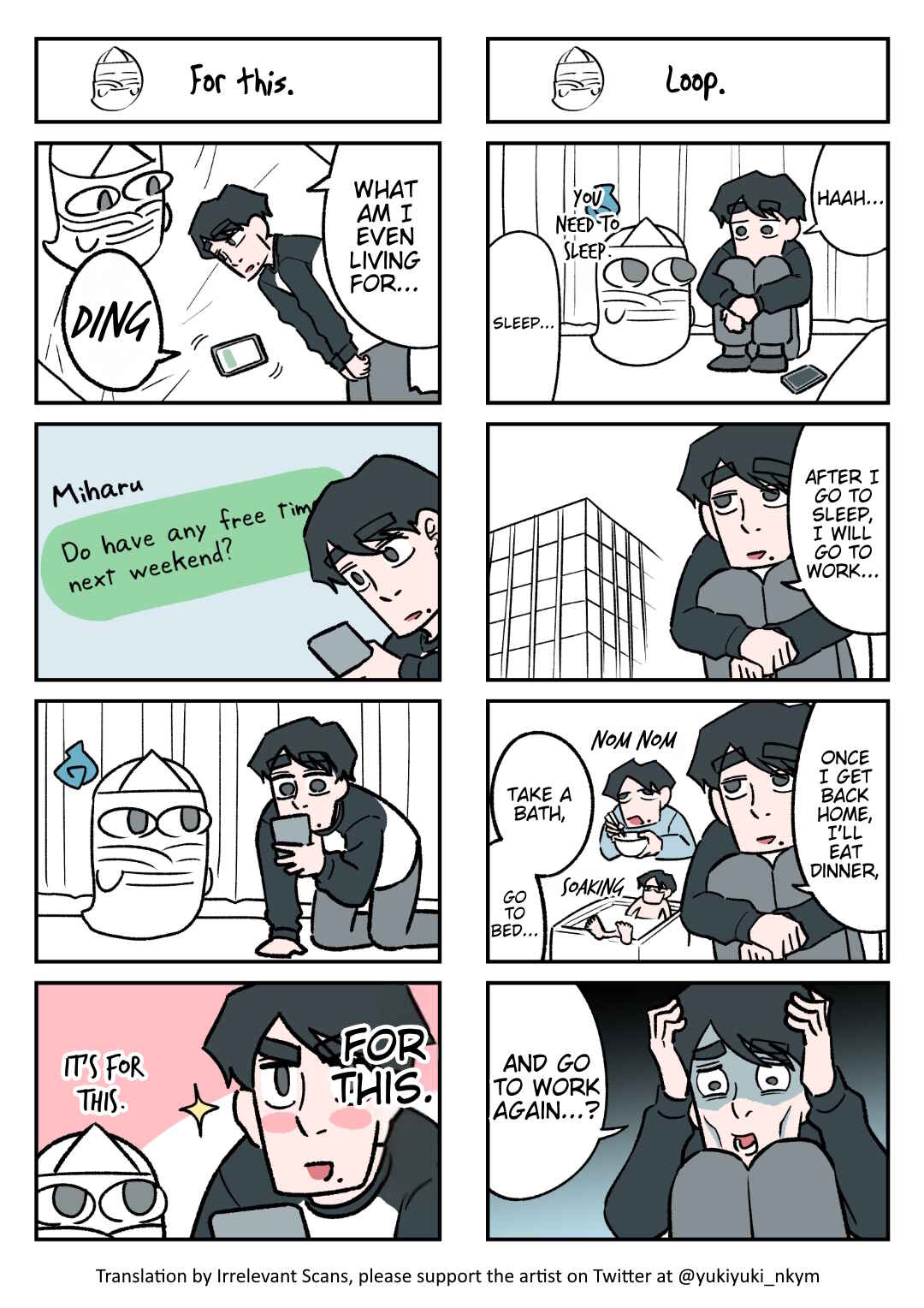 Page 1 Chapter 66 Yuurei to Tsukareta Kaishain