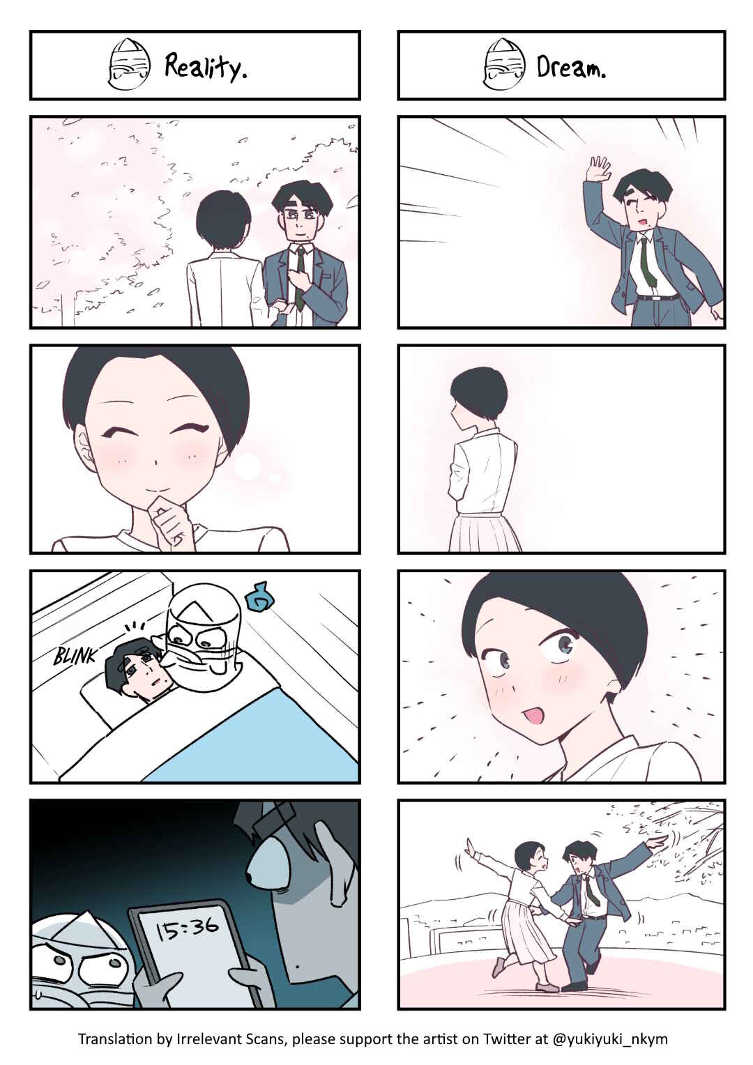 Page 1 Chapter 107 Yuurei to Tsukareta Kaishain