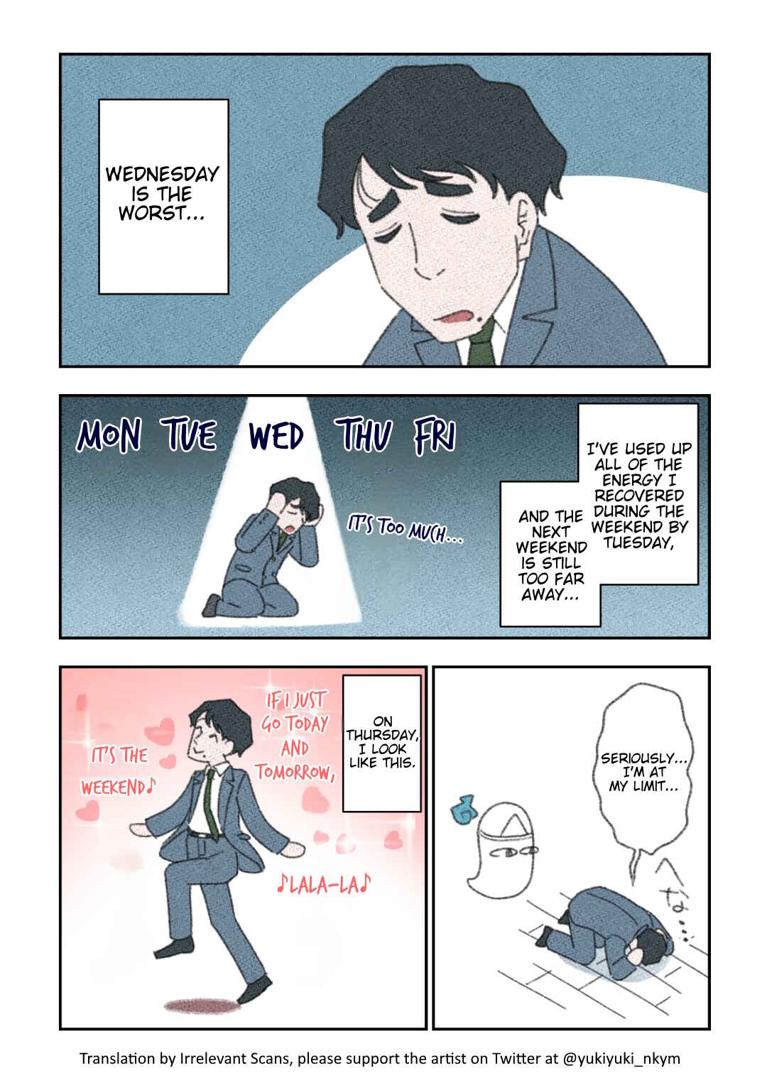 Page 1 Chapter 9 Yuurei to Tsukareta Kaishain
