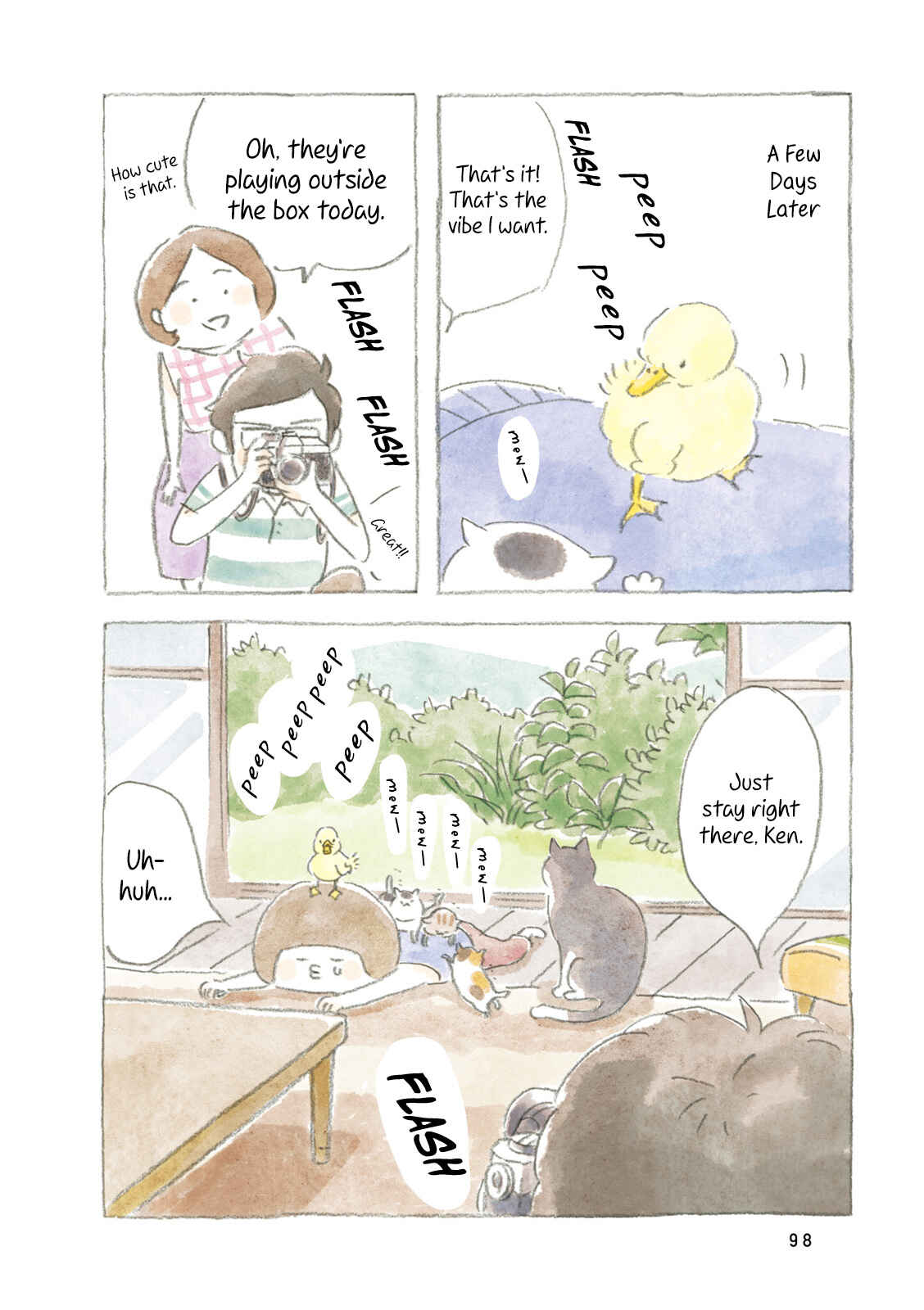 Page 8 Chapter 11 Little Ken and a Cat. Sometimes a Duck