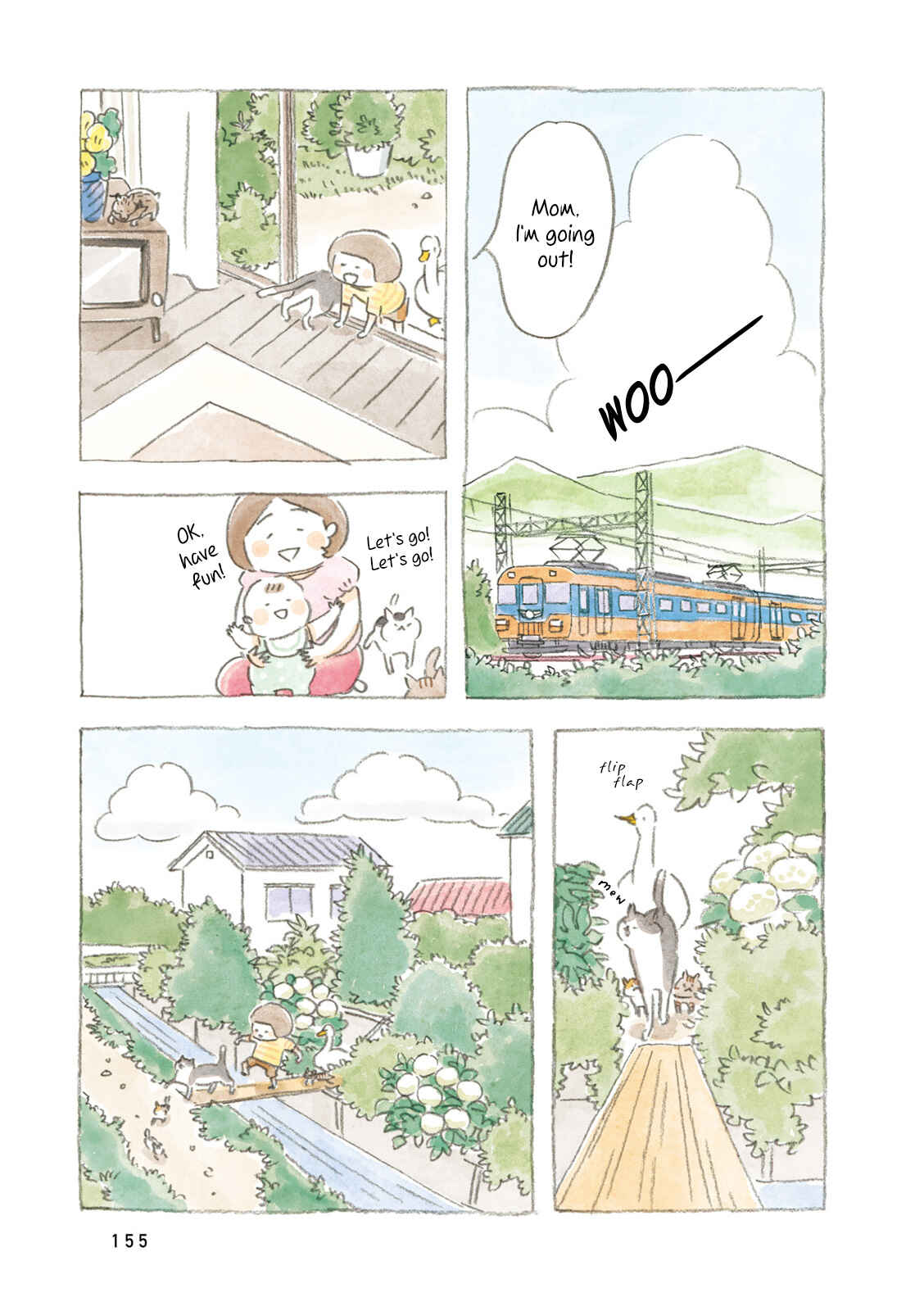 Page 13 Chapter 17 Little Ken and a Cat. Sometimes a Duck