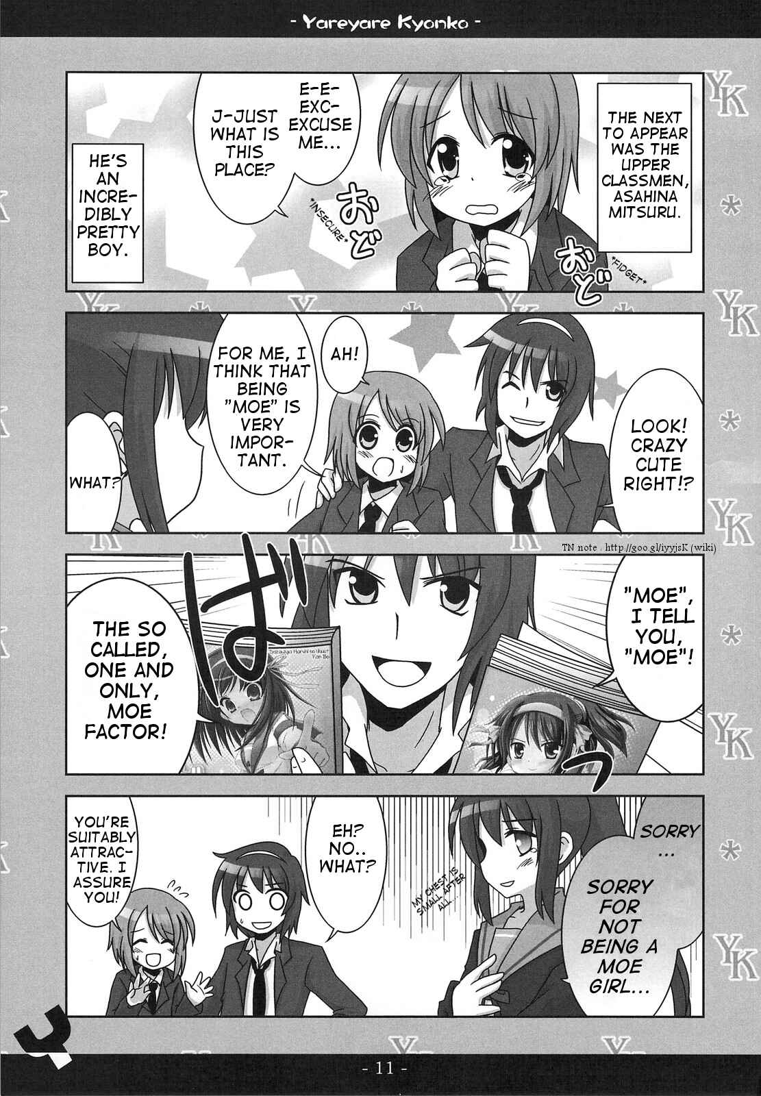 Page 10 Chapter 1 Suzumiya Haruhi no Yuuutsu - Yareyare Kyonko (Doujinshi)