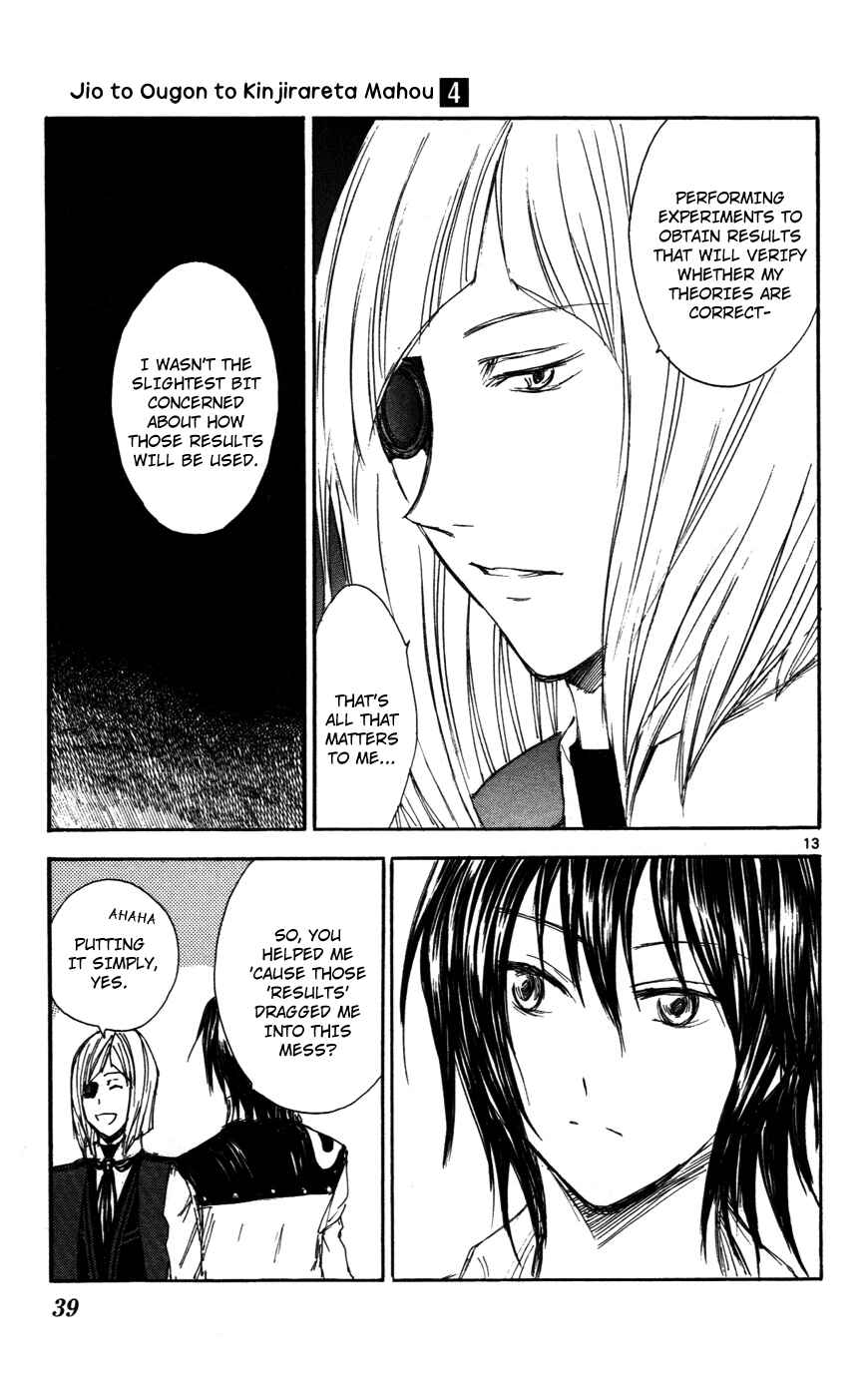 Page 13 Chapter 28 Jio to Ougon to Kinjirareta Mahou