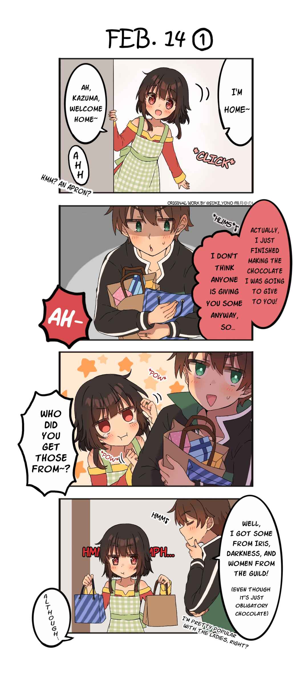 Page 1 Chapter Unknown_9e63 Kono Subarashii Sekai ni Shukufuku wo! - Valentines Day 2024 (Doujinshi)