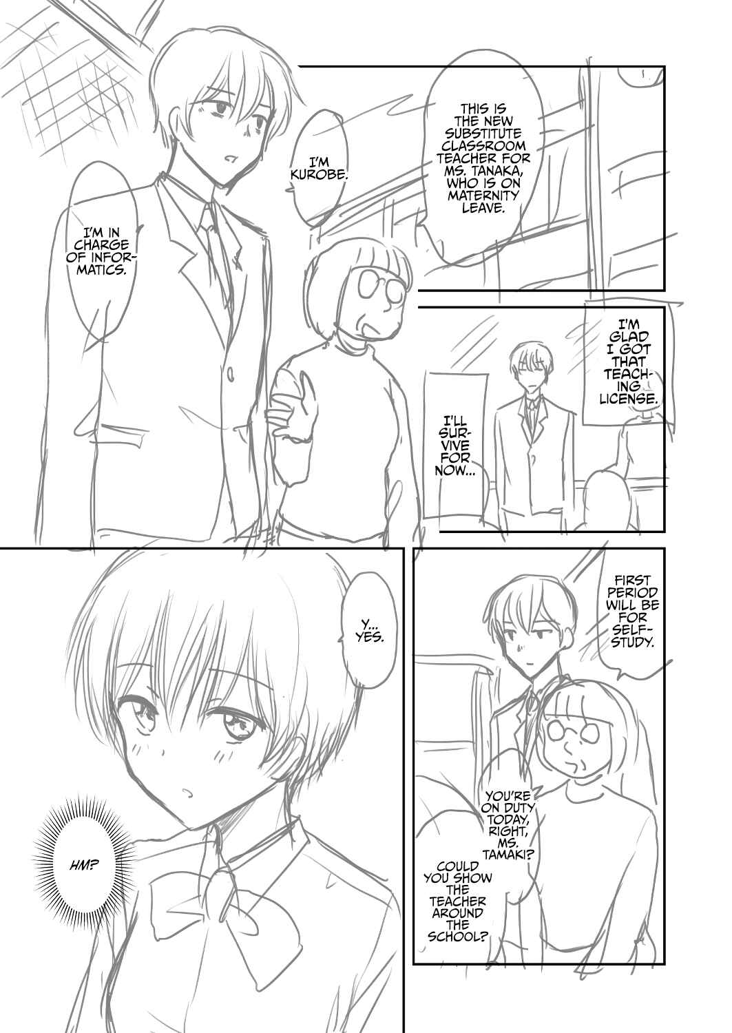 Page 14 Chapter 1 The Charismatic Cat Café Manager (who dresses as a guy) and the Frequent Customer (who dresses as a) Lady