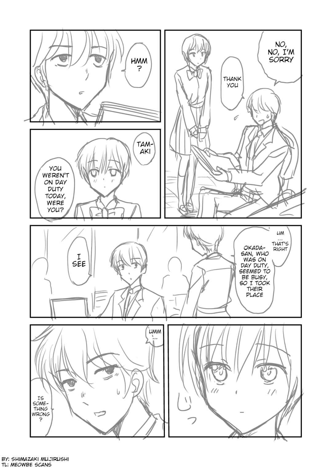 Page 3 Chapter 2 The Charismatic Cat Café Manager (who dresses as a guy) and the Frequent Customer (who dresses as a) Lady