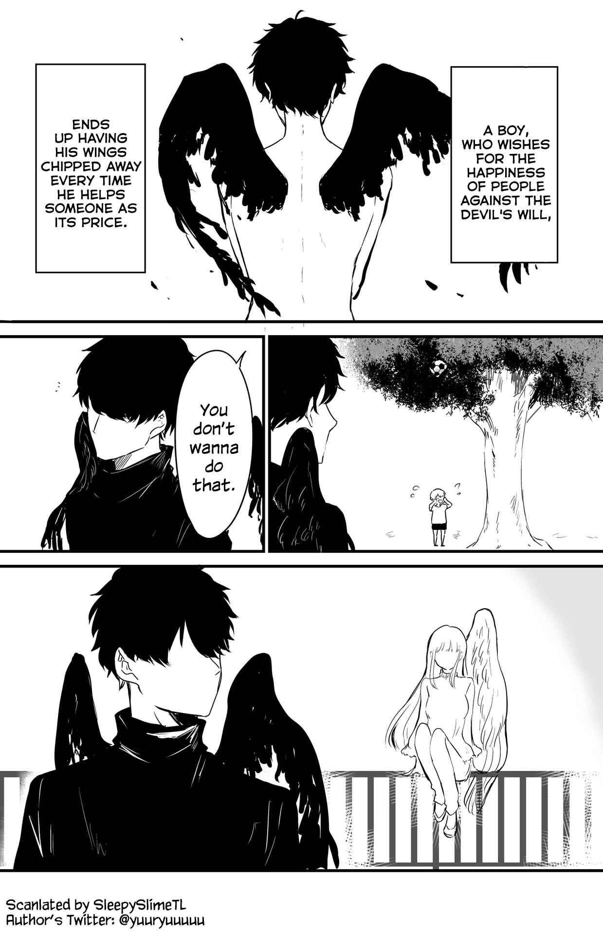 Page 1 Chapter Unknown_11e9 A Devil With Crippled Wings Falls in Love With a One-Winged Angel