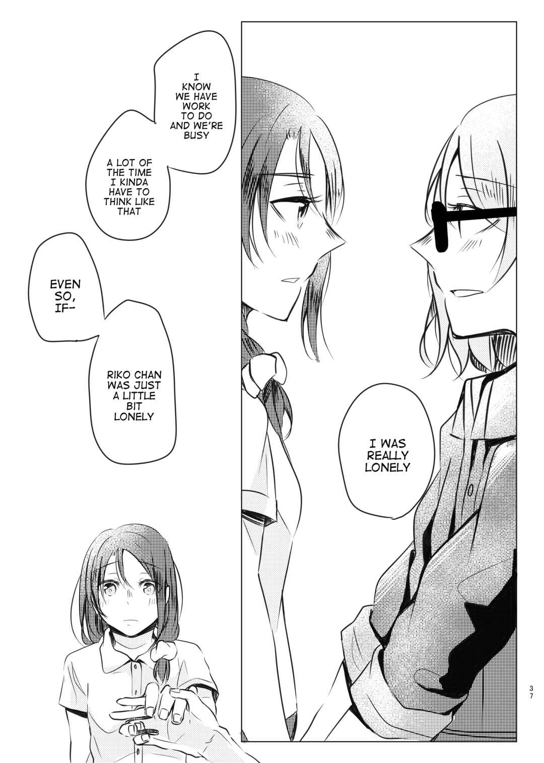 Page 38 Chapter Unknown_6d9e Love Live! Sunshine!! - Koi mo Tsumoreba Ai ni Naru (Doujinshi)