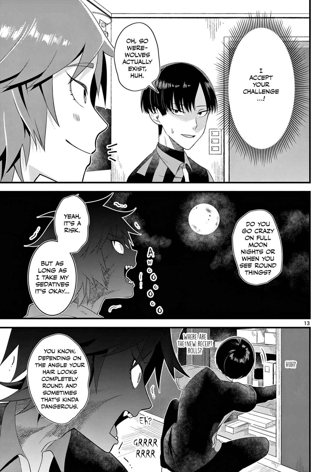 Page 13 Chapter 1 Oukami shounen wa yoru ni naku