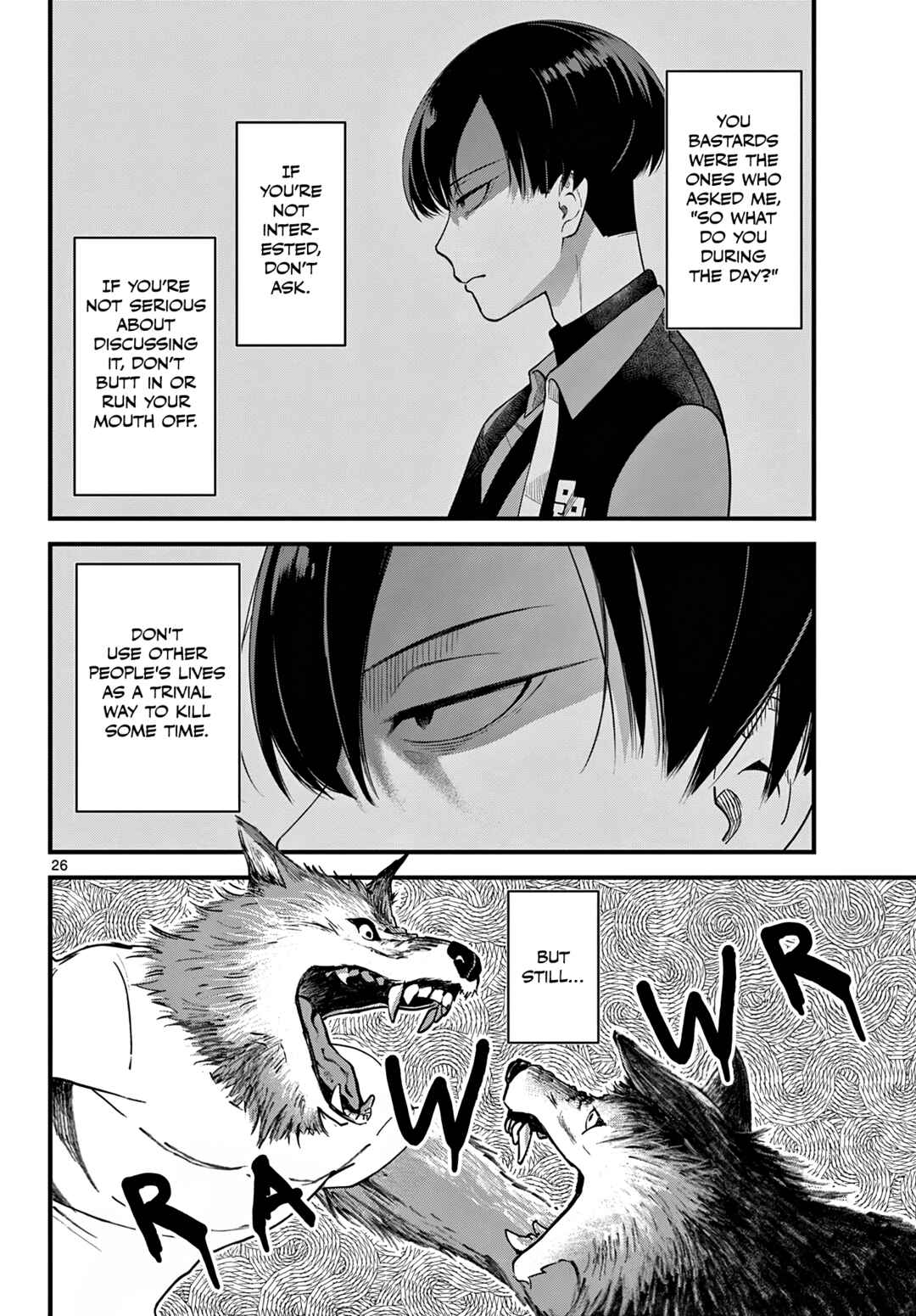 Page 26 Chapter 1 Oukami shounen wa yoru ni naku