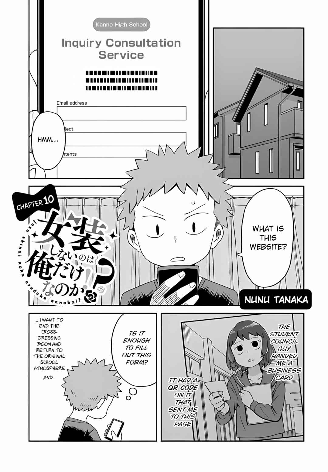 Page 1 Chapter 10 Im the Only One Not Crossdressing!?