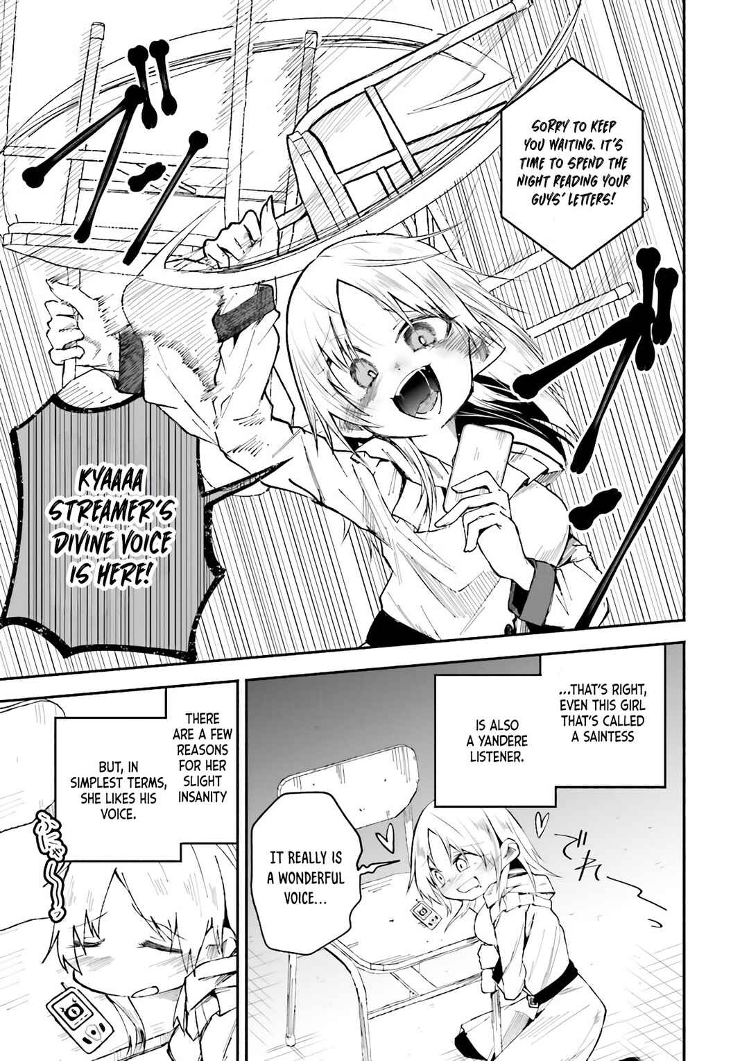 Page 13 Chapter 4 Isekai de Haishin Katsudou wo Shitara Tairyou no Yandere Shinja wo Umidashite Shimatta Ken
