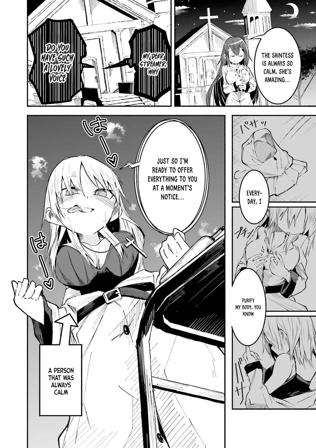 Page 14 Chapter 4 Isekai de Haishin Katsudou wo Shitara Tairyou no Yandere Shinja wo Umidashite Shimatta Ken