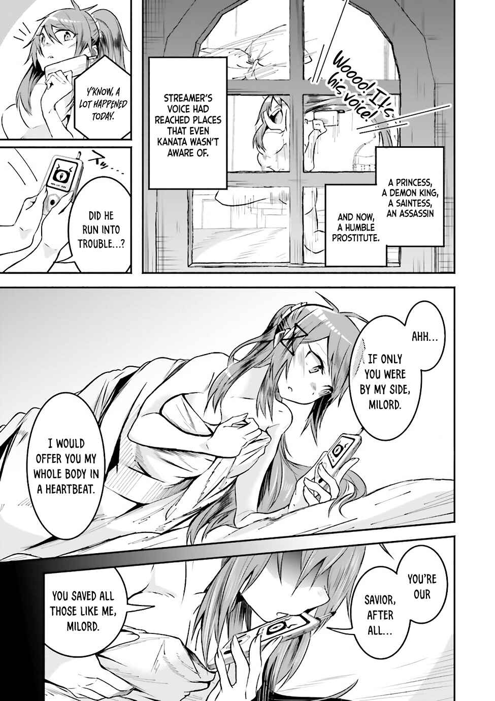 Page 5 Chapter 9 Isekai de Haishin Katsudou wo Shitara Tairyou no Yandere Shinja wo Umidashite Shimatta Ken