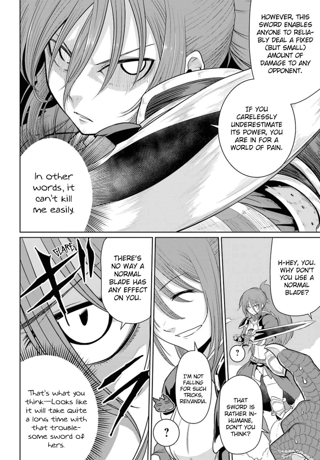Page 21 Chapter 4 Yowai 5000-nen no Soushoku Dragon, Iware naki Jaryuu Nintei: Yada Kono Ikenie, Hito no Hanashi wo Kiite Kurenai