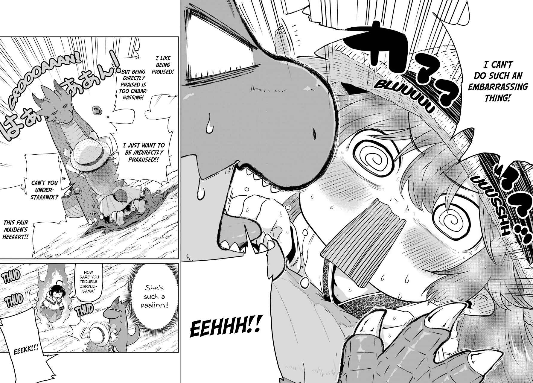 Page 11 Chapter 14 Yowai 5000-nen no Soushoku Dragon, Iware naki Jaryuu Nintei: Yada Kono Ikenie, Hito no Hanashi wo Kiite Kurenai