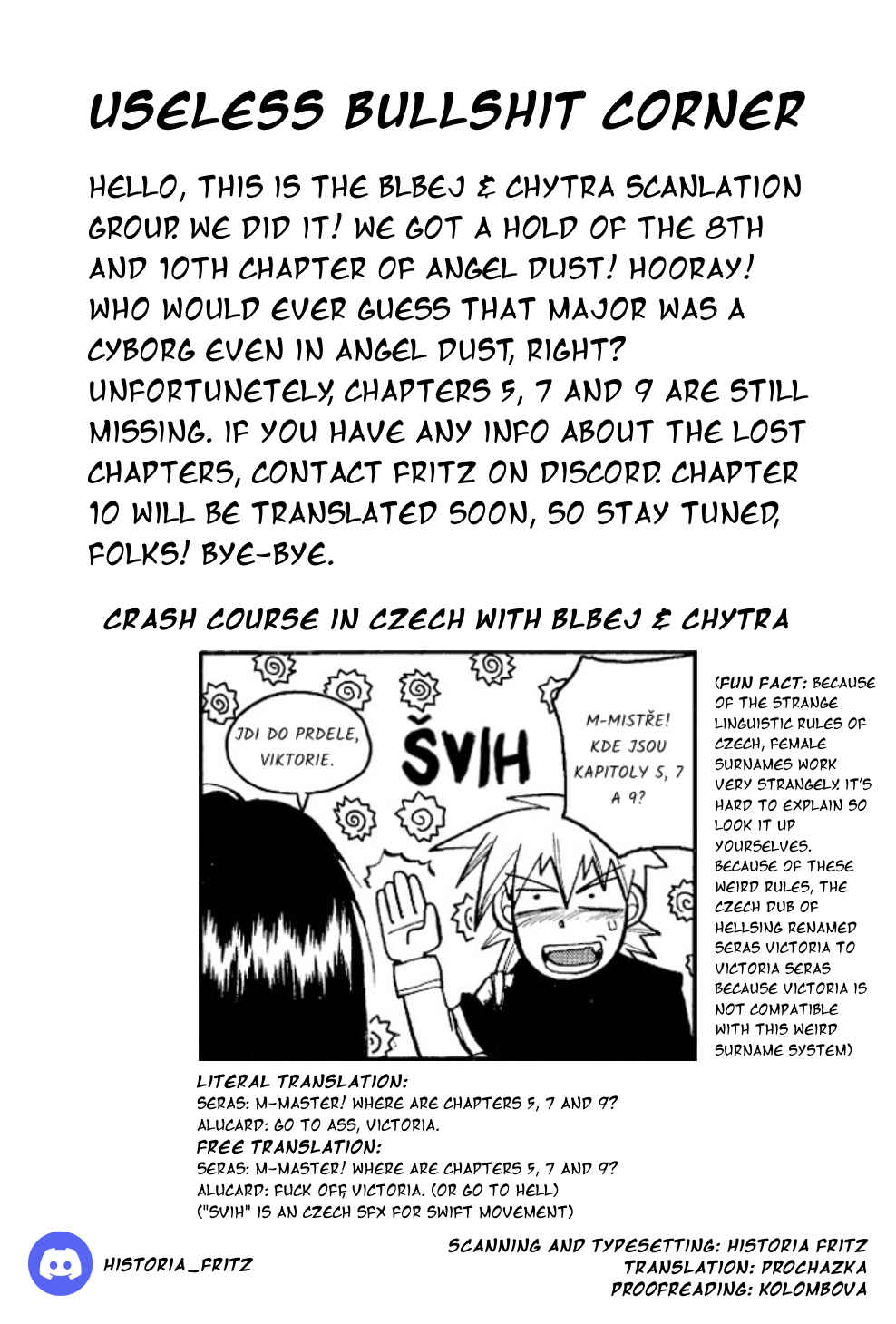 Page 19 Chapter 8 Angel Dust: Revenge Bible